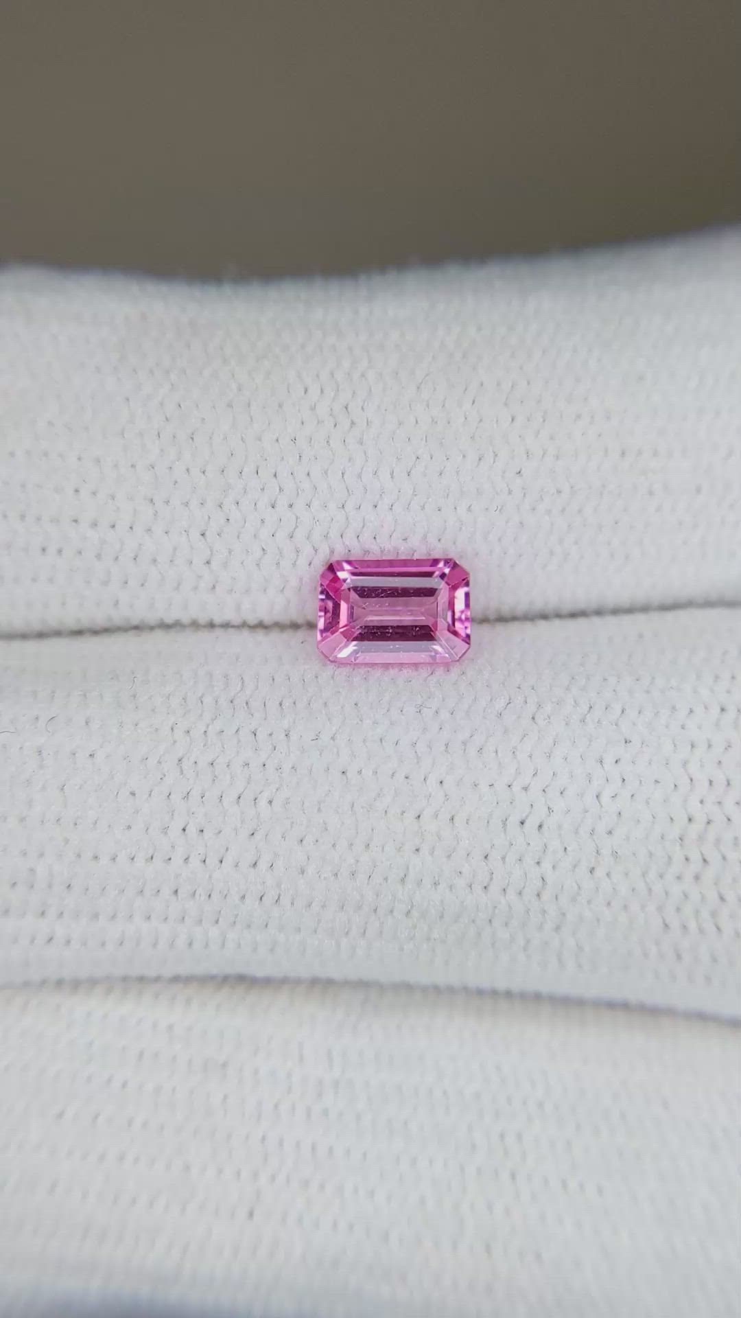 0.72 Ct. Pink Sapphire from Ceylon (Sri Lanka) Size Video