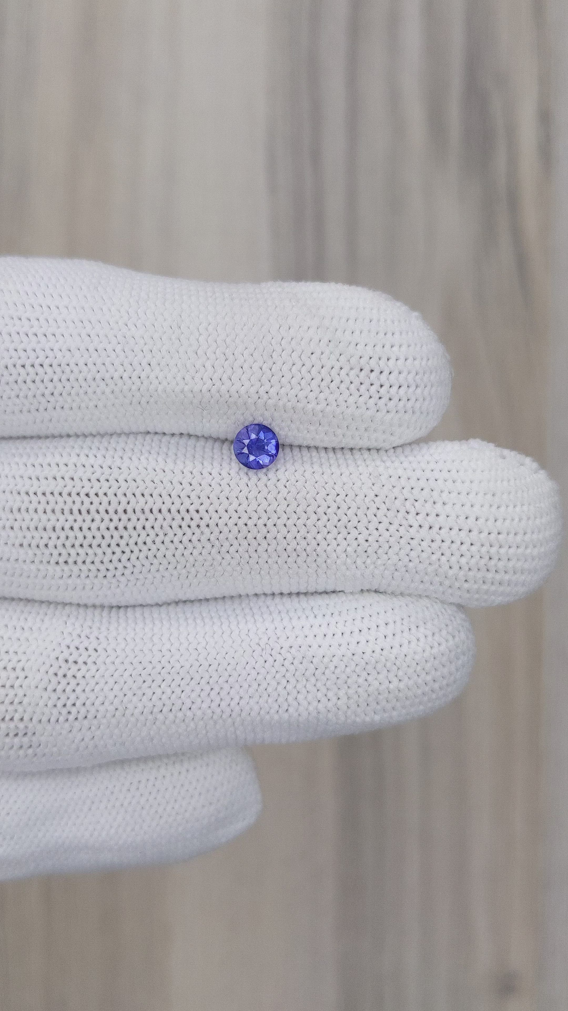 0.48 Ct. Blue Sapphire from Ceylon (Sri Lanka) Size Video
