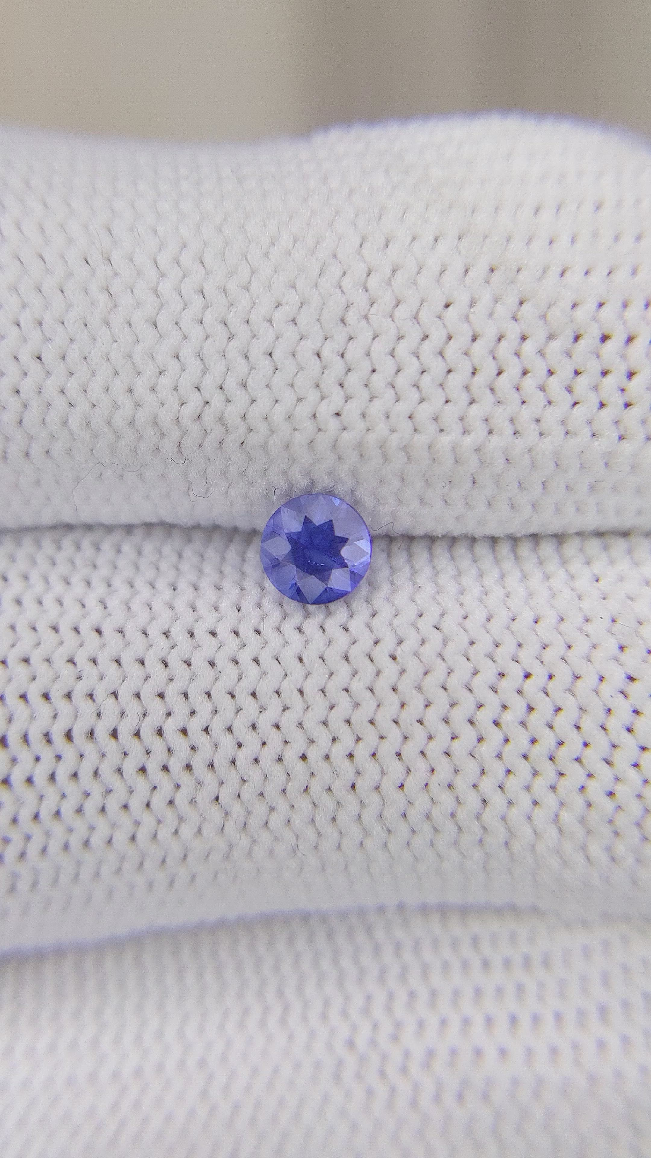 0.48 Ct. Blue Sapphire from Ceylon (Sri Lanka) Size Video
