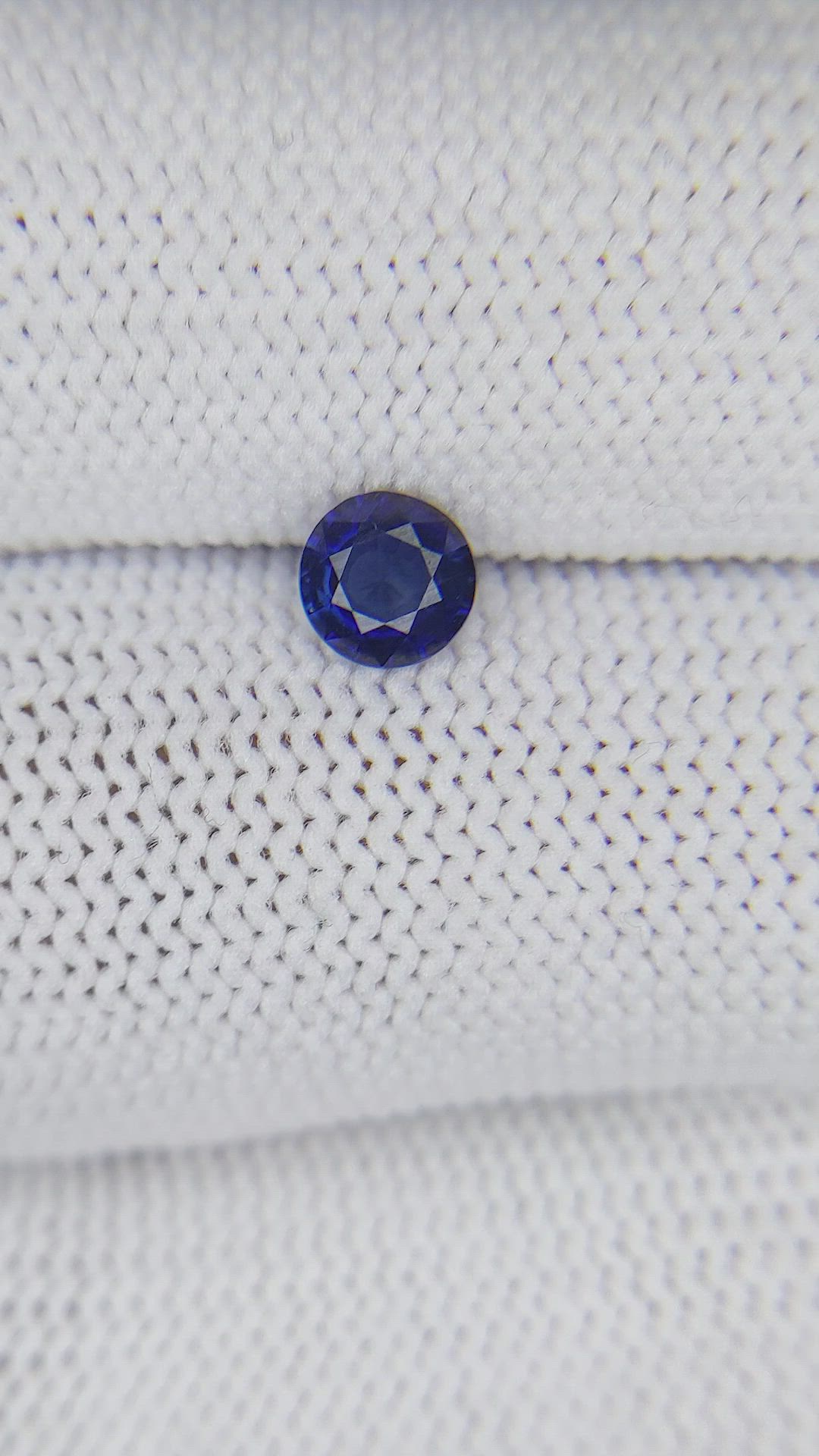 0.49 Ct. Blue Sapphire from Ceylon (Sri Lanka) Size Video