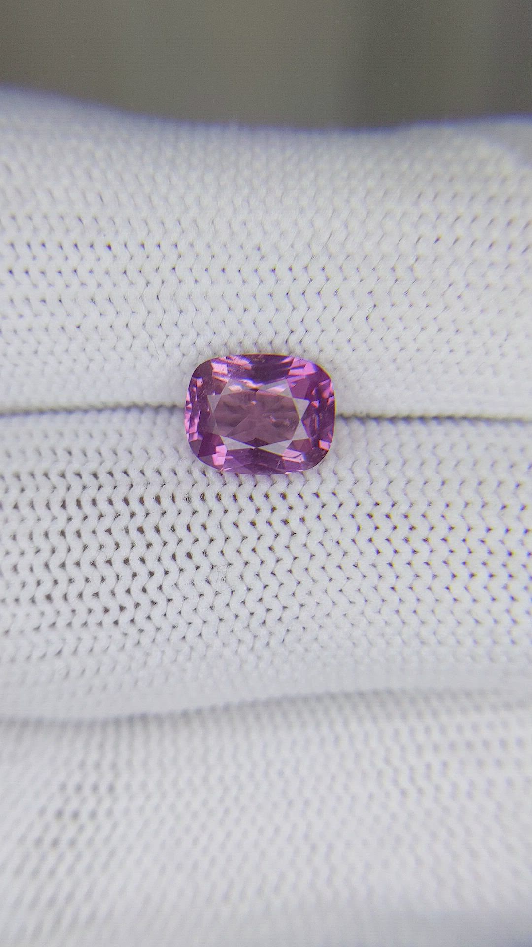 2.11 Ct. Purplish Pink Sapphire from Ceylon (Sri Lanka) Size Video