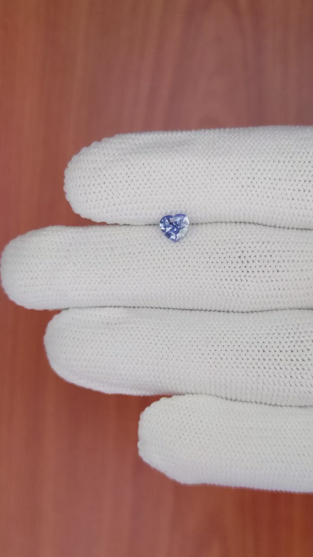 0.55 Ct. Blue Sapphire from Ceylon (Sri Lanka) Size Video