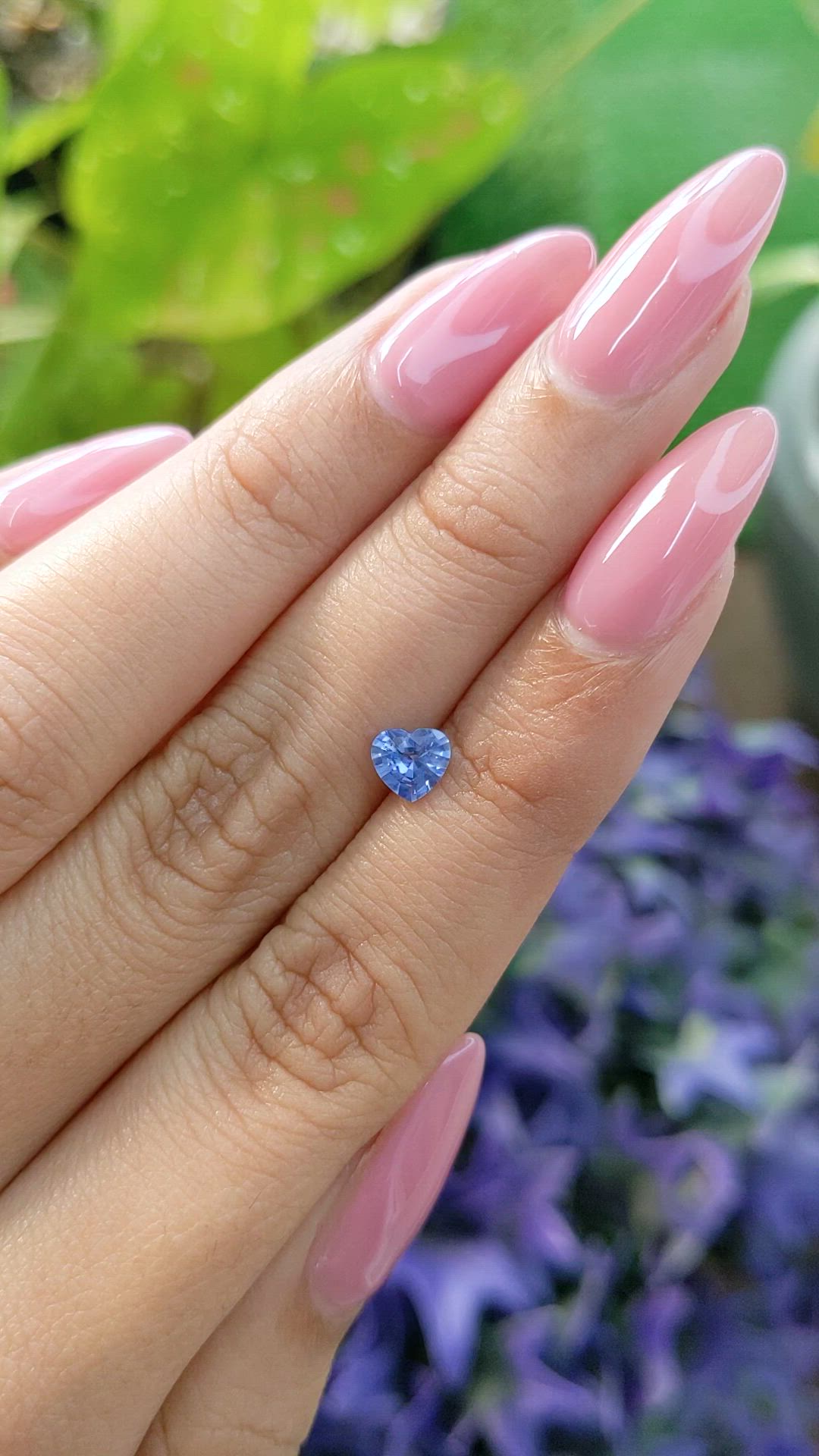 0.55 Ct. Blue Sapphire from Ceylon (Sri Lanka) Size Video