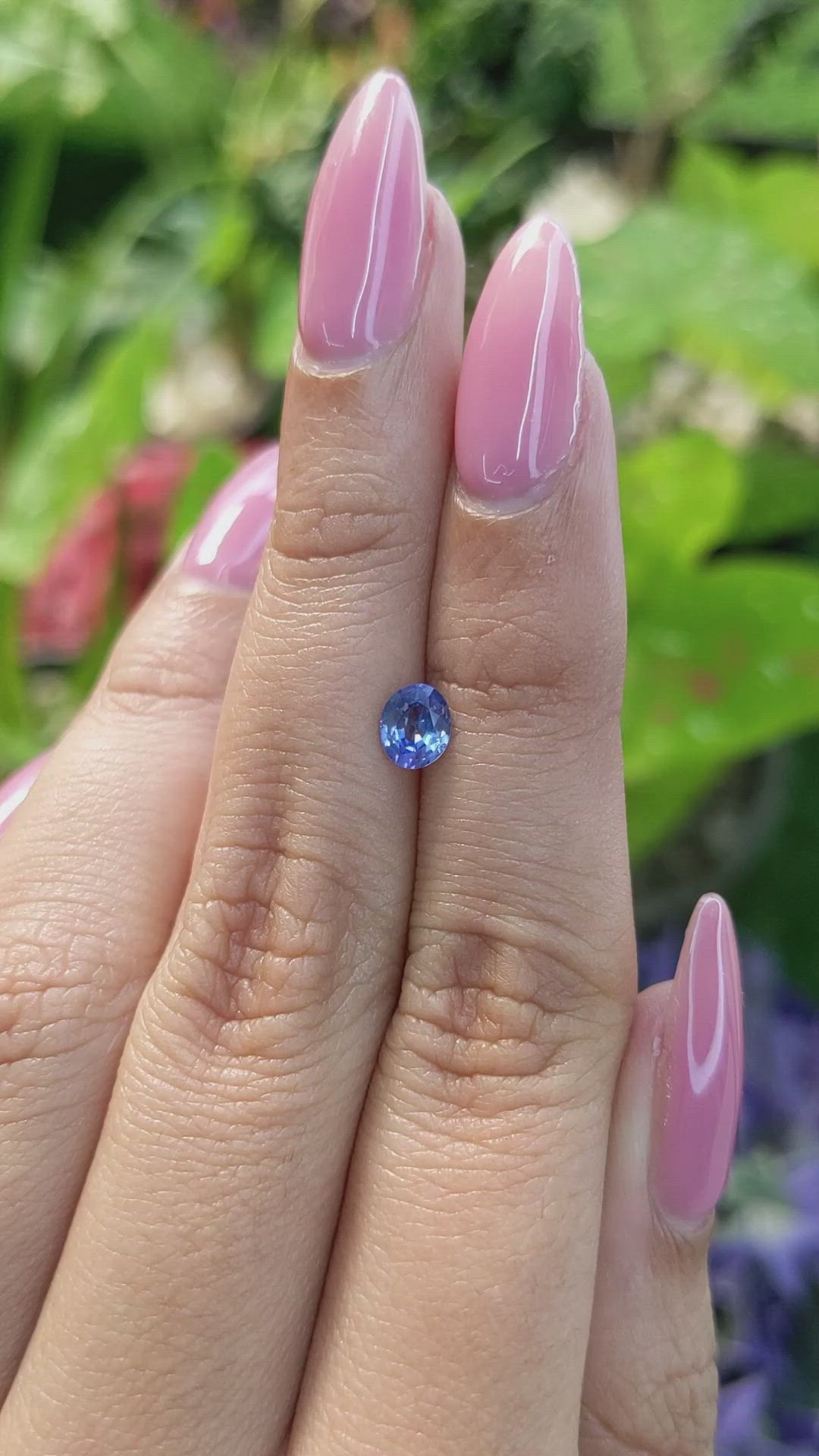 0.54 Ct. Blue Sapphire from Ceylon (Sri Lanka) Size Video