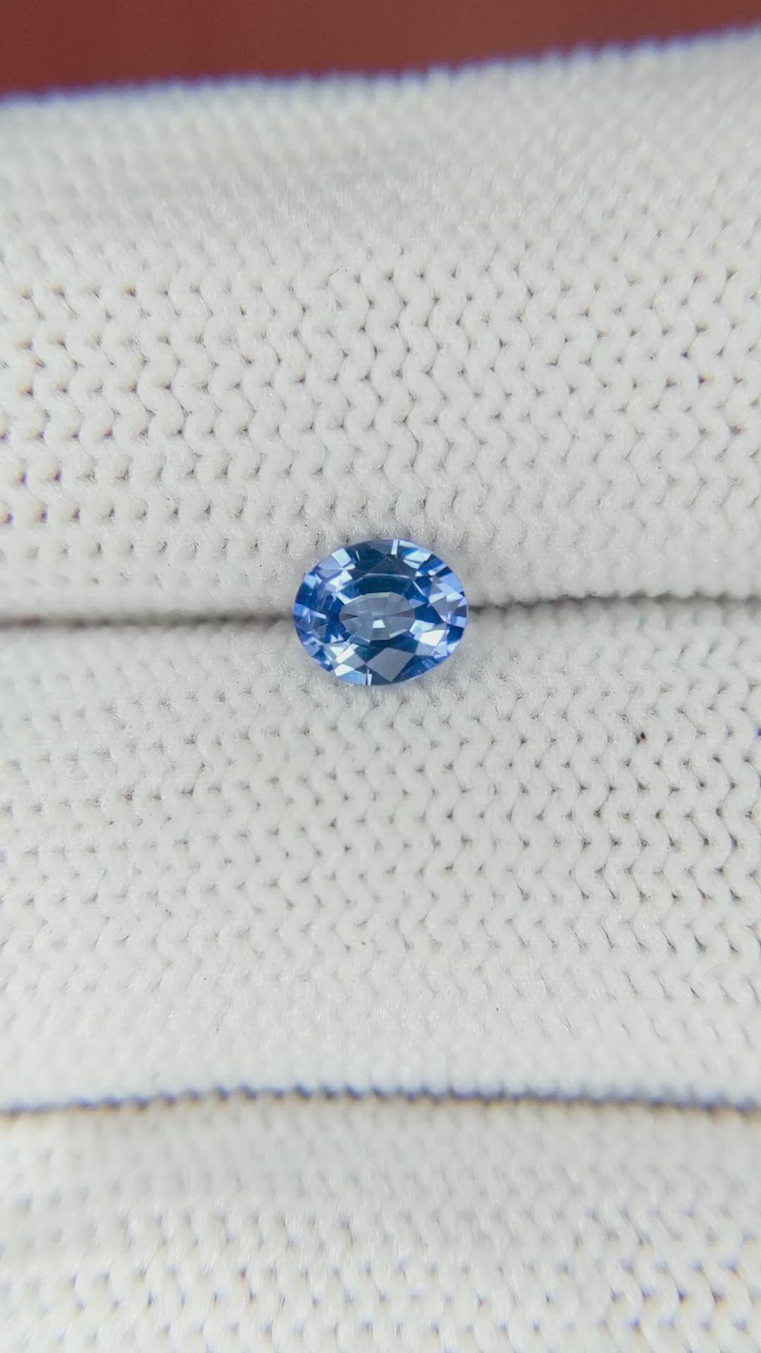 0.54 Ct. Blue Sapphire from Ceylon (Sri Lanka) Size Video