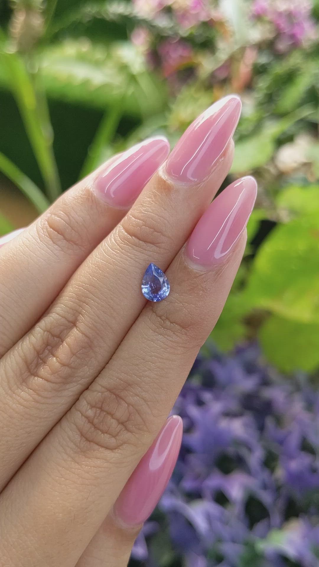 0.79 Ct. Blue Sapphire from Ceylon (Sri Lanka) Size Video