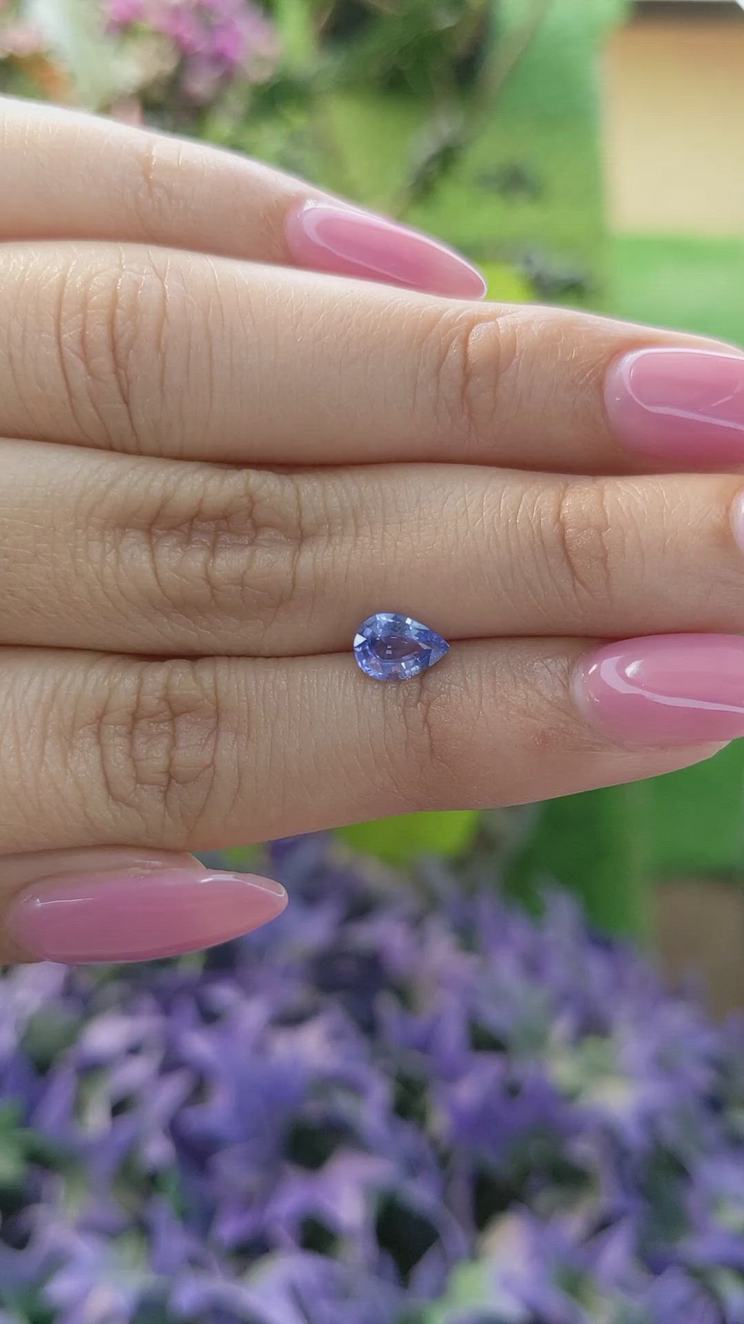 0.79 Ct. Blue Sapphire from Ceylon (Sri Lanka) Size Video