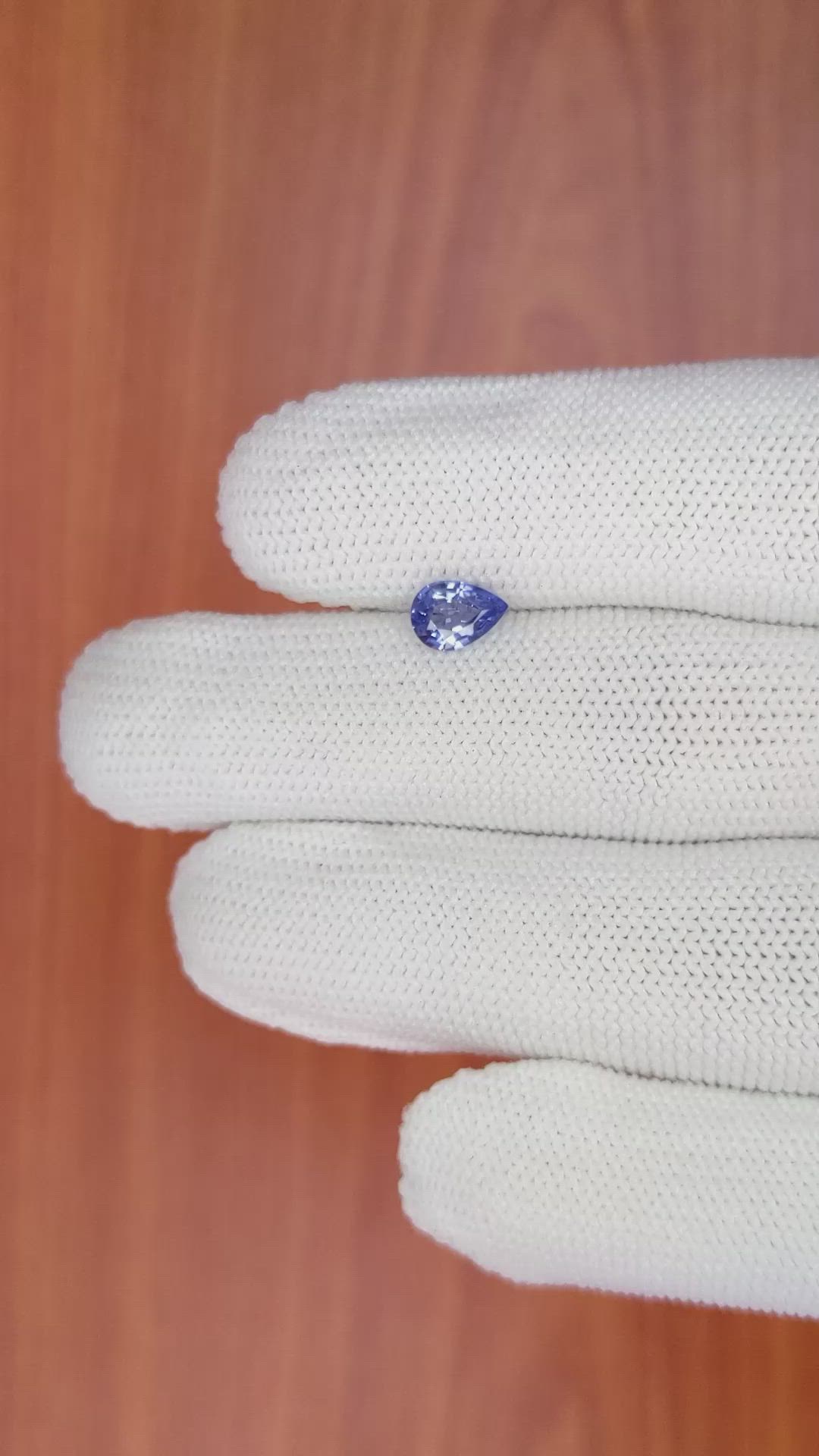0.79 Ct. Blue Sapphire from Ceylon (Sri Lanka) Size Video