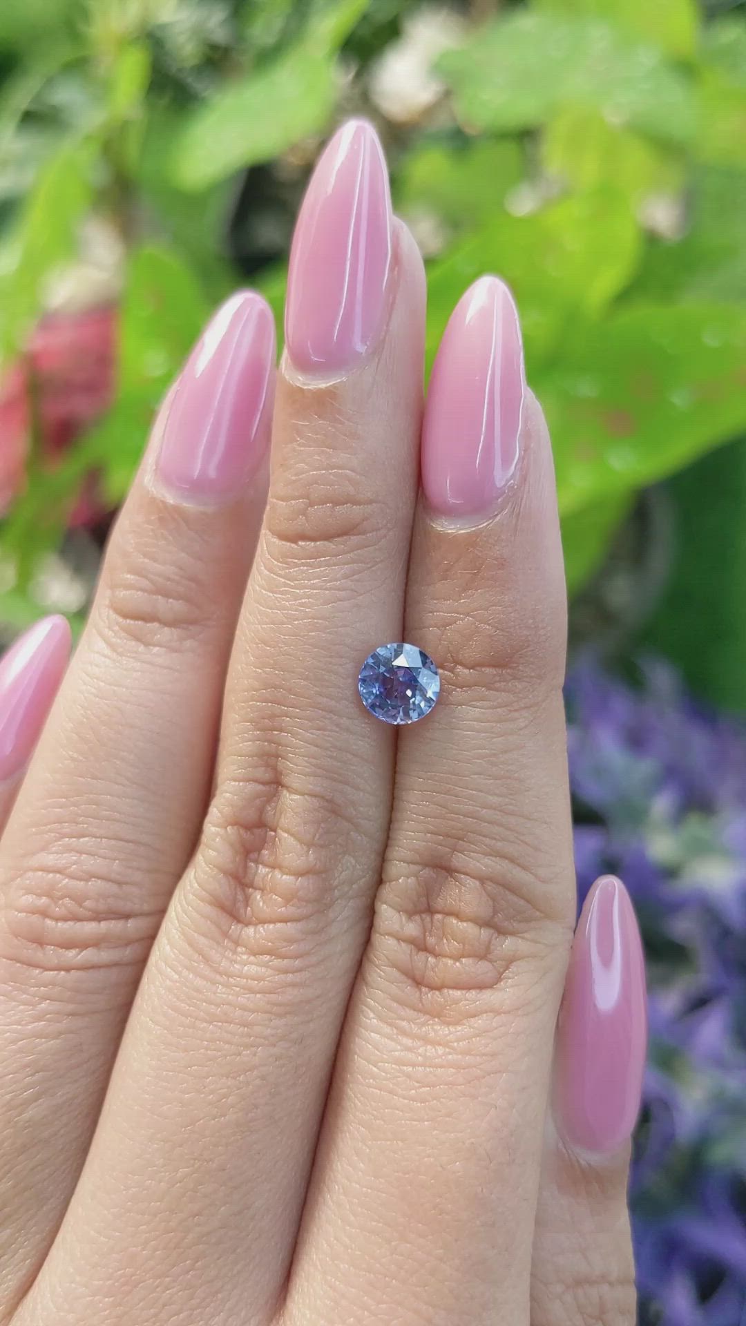 1.36 Ct. Blue Sapphire from Ceylon (Sri Lanka) Size Video