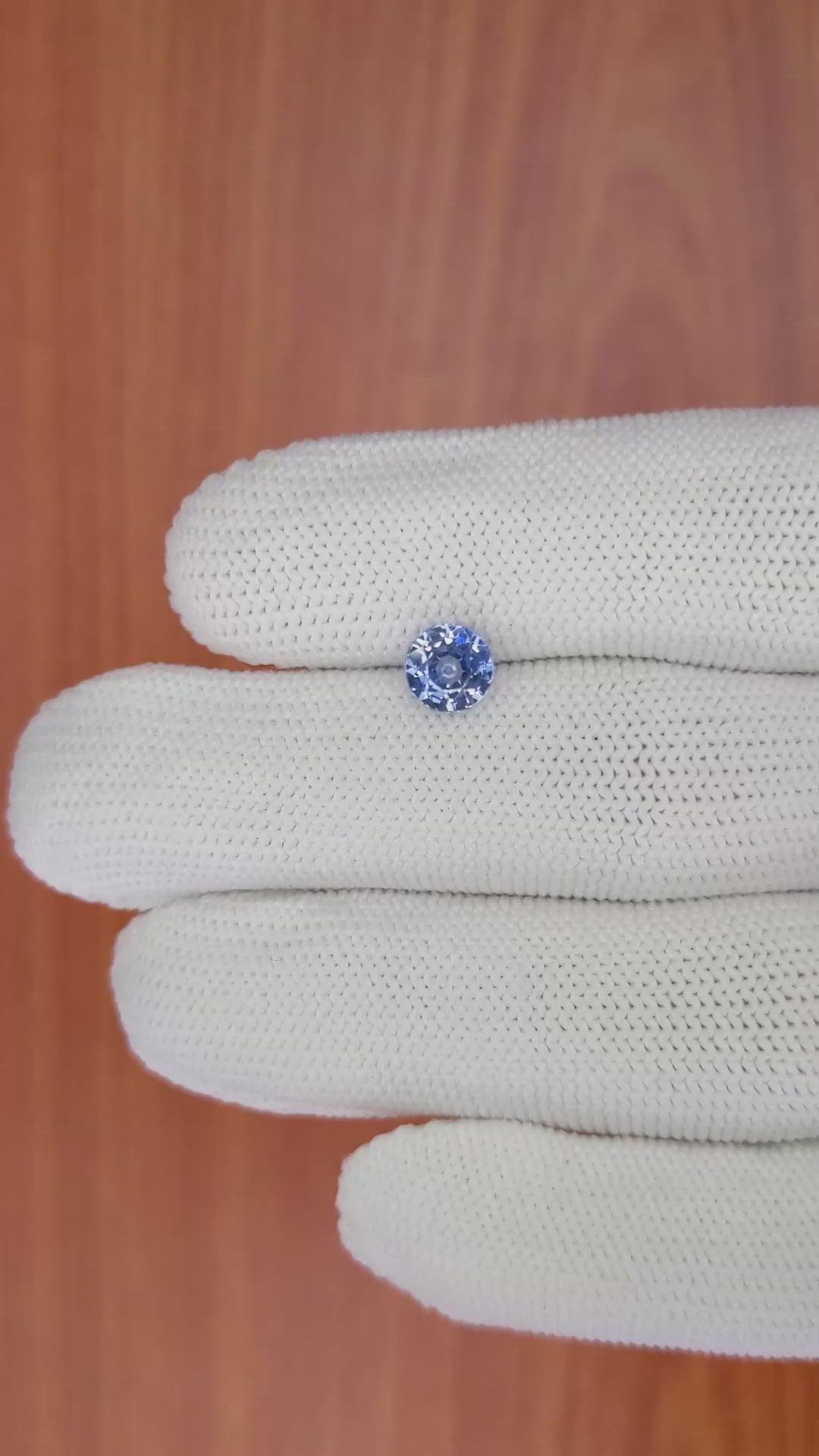 1.36 Ct. Blue Sapphire from Ceylon (Sri Lanka) Size Video
