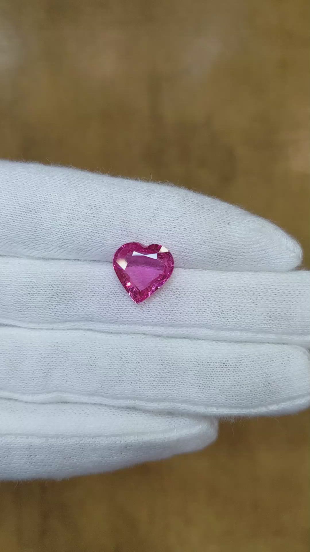5.13 Ct. Pink Sapphire from Madagascar Size Video