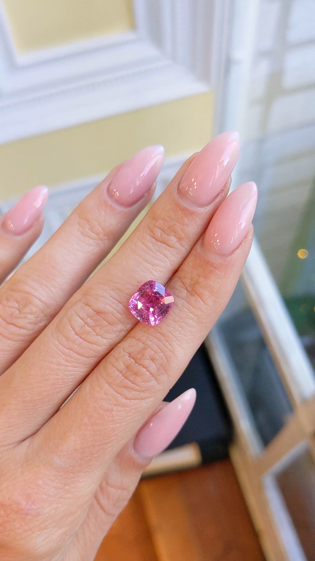 4.50 Ct. Pink Sapphire from Madagascar Size Video