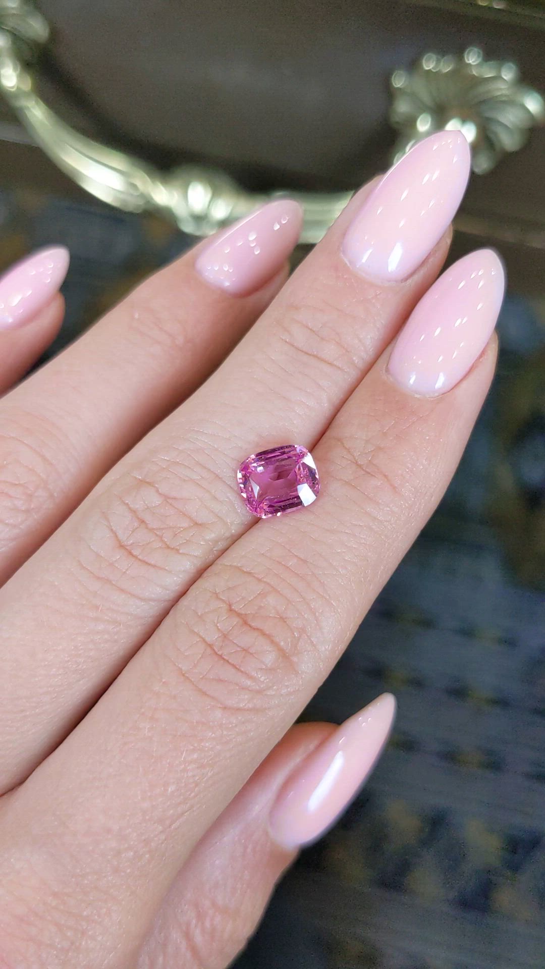 2.05 Ct. Pink Sapphire from Ceylon (Sri Lanka) Size Video