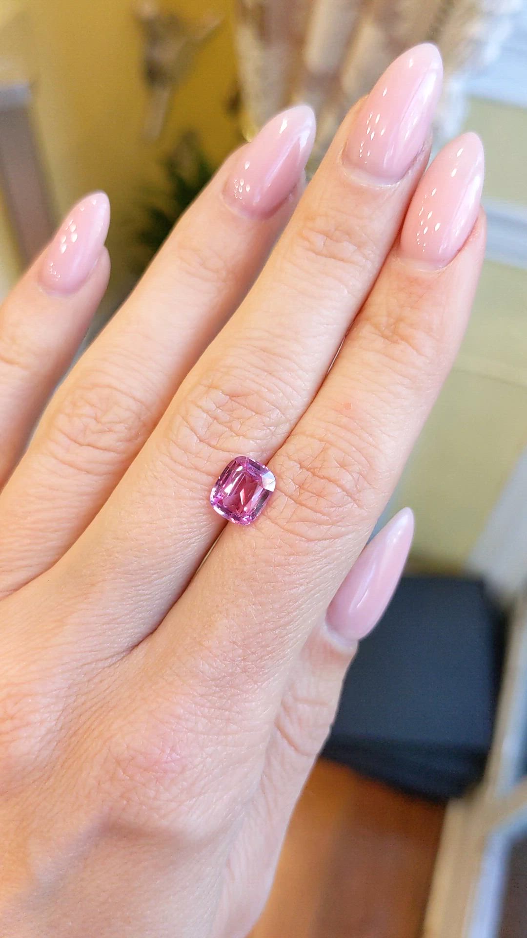 2.05 Ct. Pink Sapphire from Ceylon (Sri Lanka) Size Video
