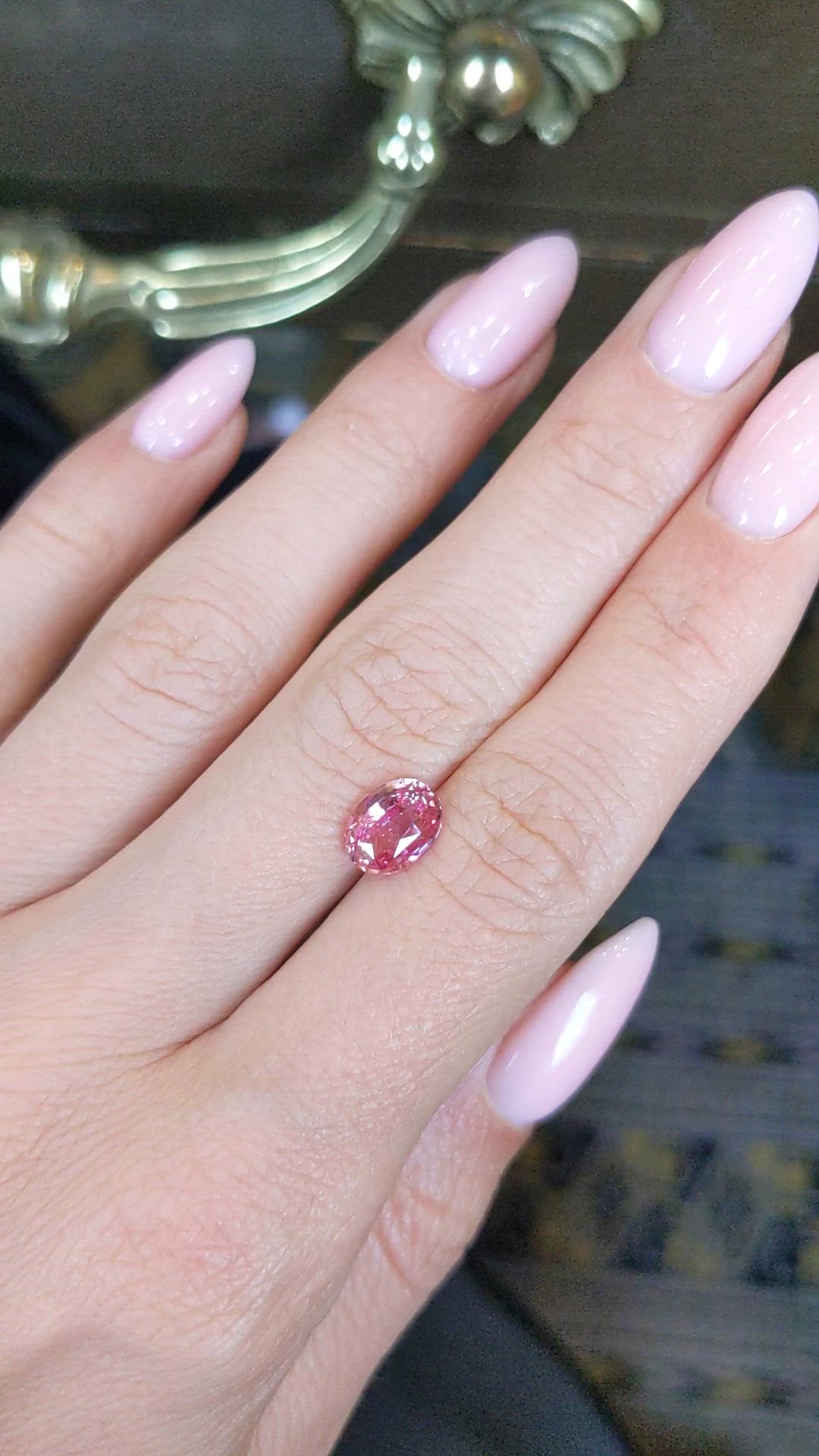 2.09 Ct. Padparadscha Sapphire from Madagascar Size Video