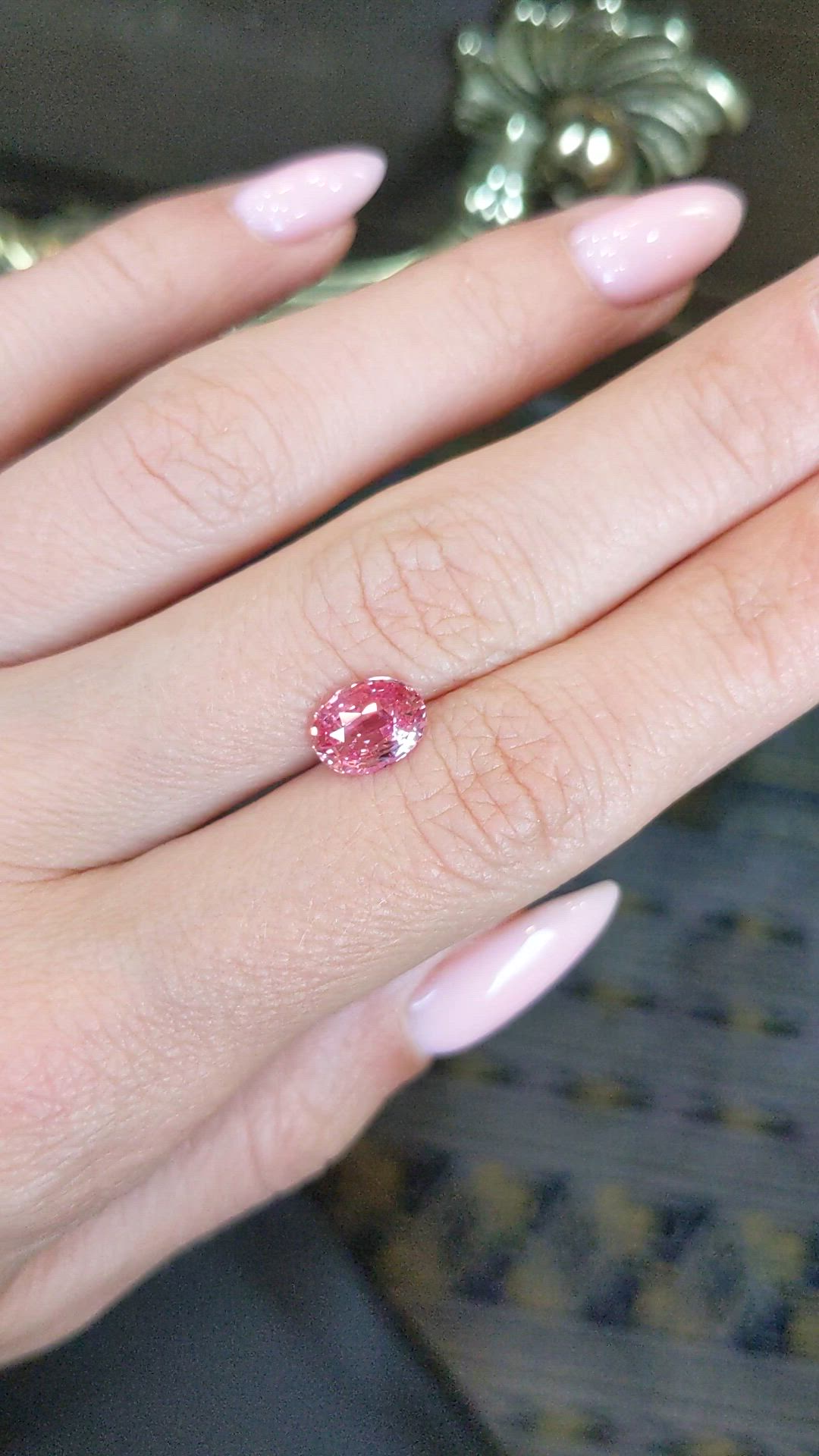 2.09 Ct. Padparadscha Sapphire from Madagascar Size Video