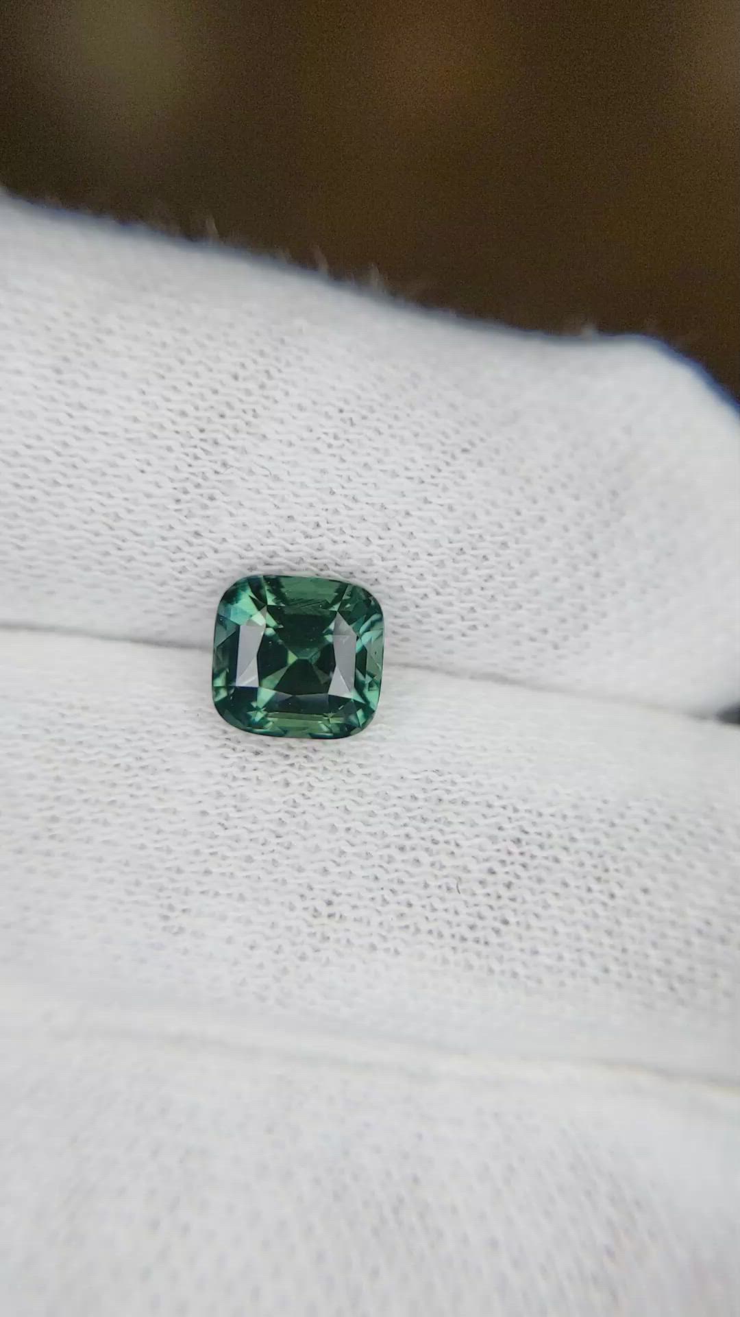 2.05 Ct. Bluish Green Sapphire from Ceylon (Sri Lanka) Size Video