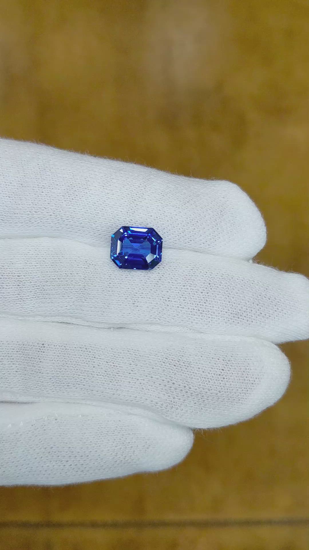3.52 Ct. Blue Sapphire from Ceylon (Sri Lanka) Size Video