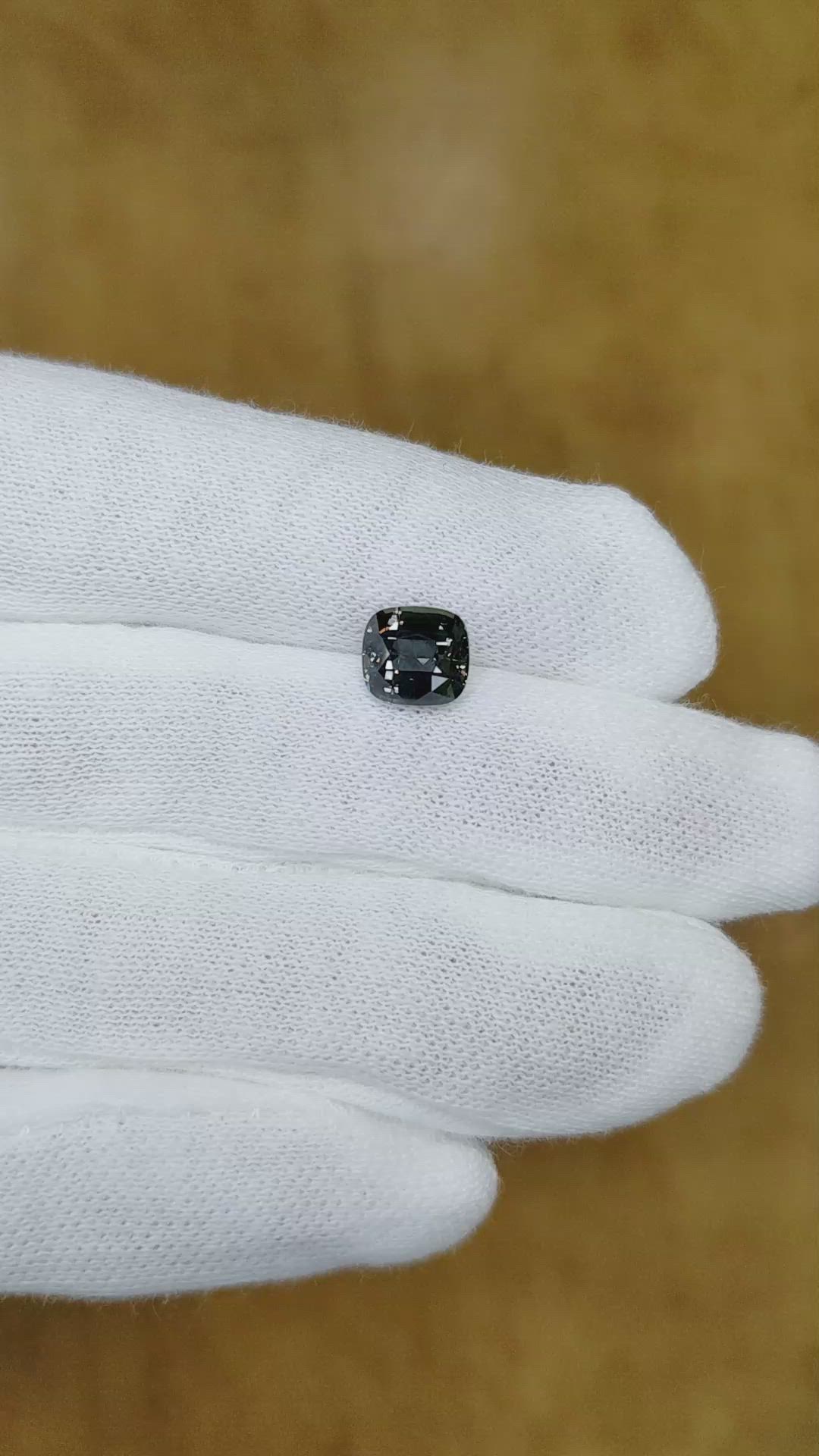 2.17 Ct. Greenish Blue Sapphire from Ceylon (Sri Lanka) Size Video