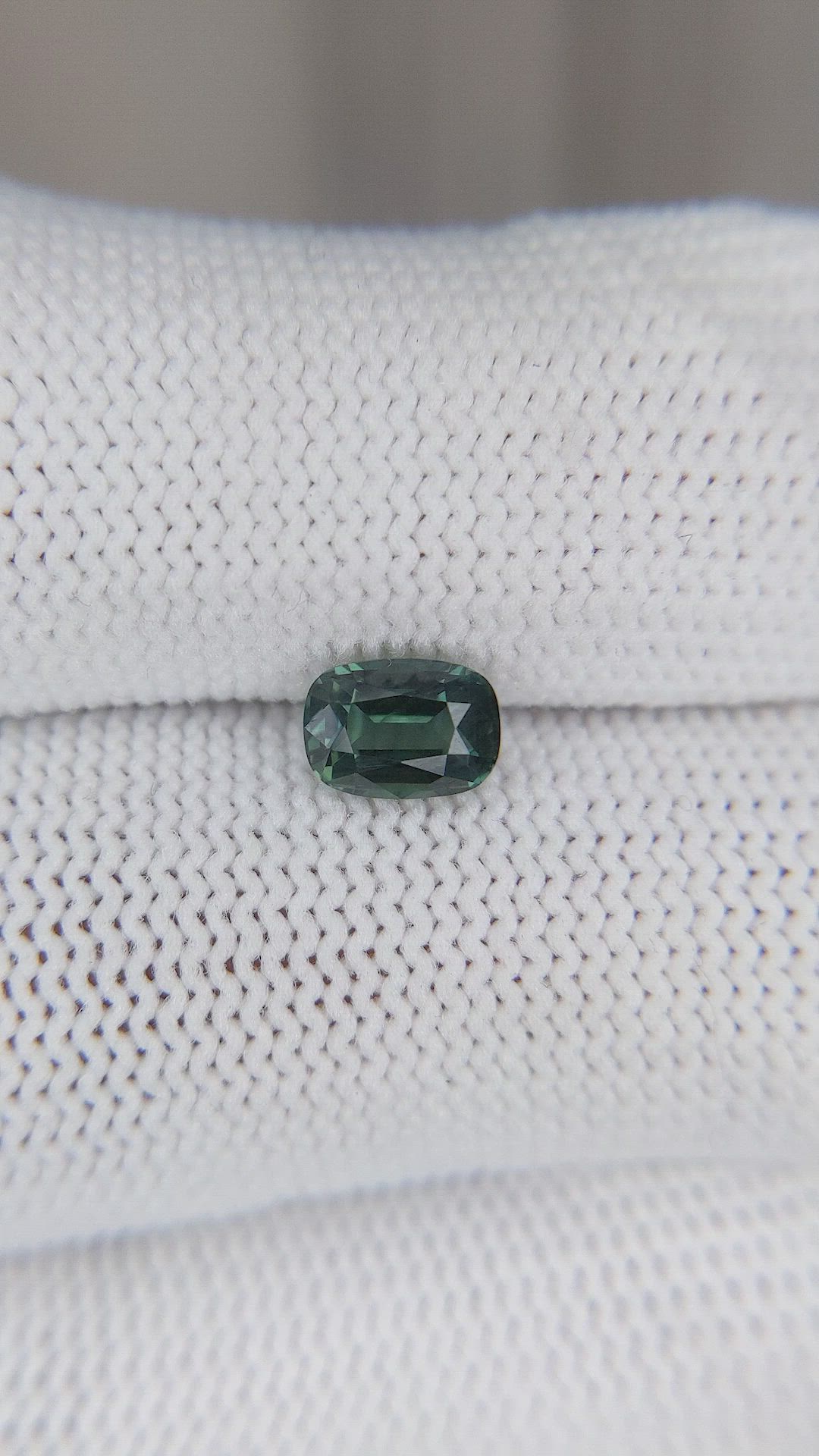 1.05 Ct. Bluish Green Sapphire from Ceylon (Sri Lanka) Size Video