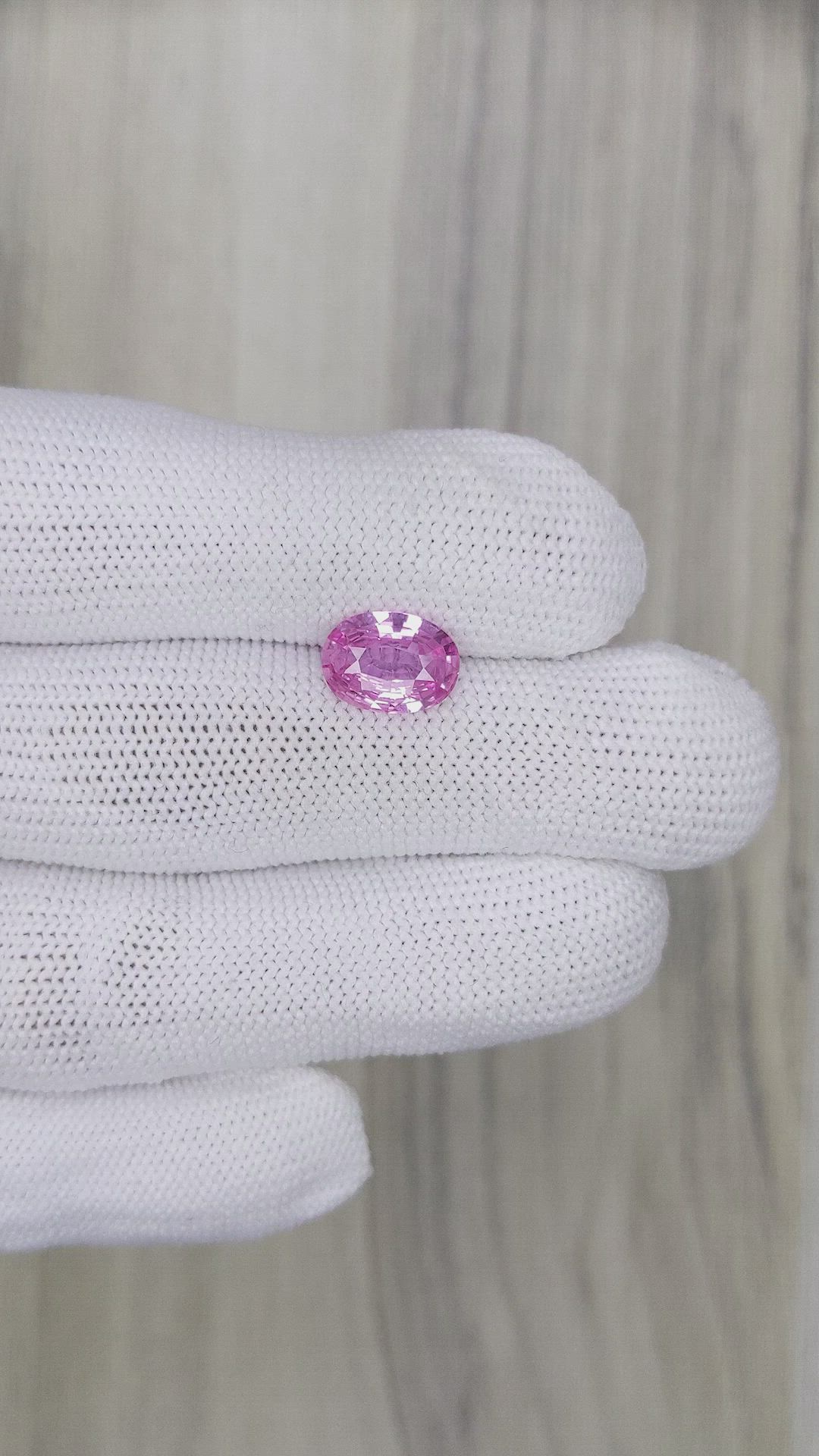 2.03 Ct. Pink Sapphire from Ceylon (Sri Lanka) Size Video