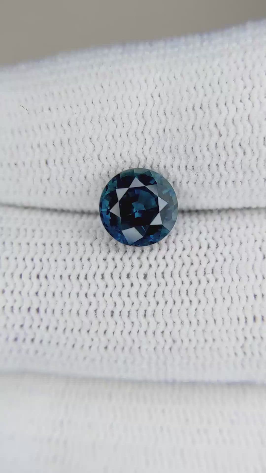 2.08 Ct. Greenish Blue Sapphire from Madagascar Size Video