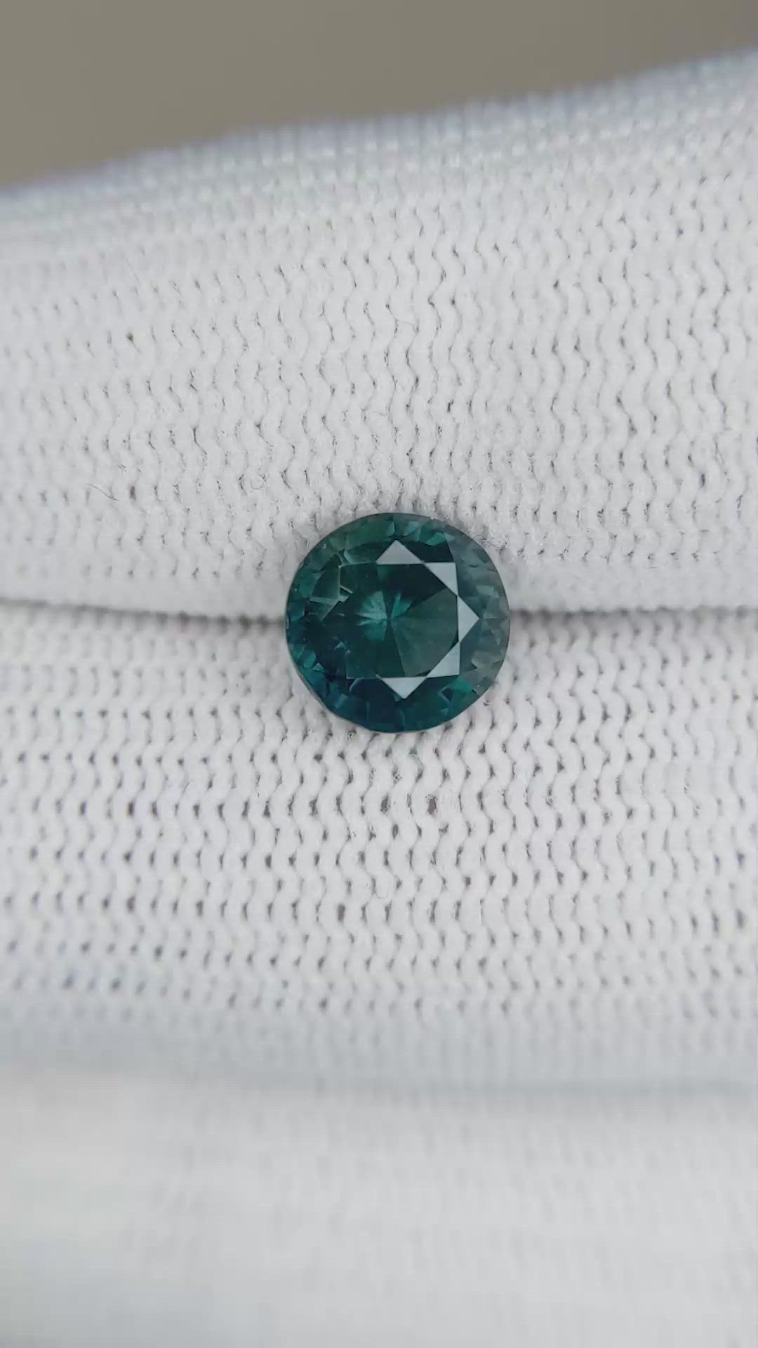 2.04 Ct. Greenish Blue Sapphire from Madagascar Size Video