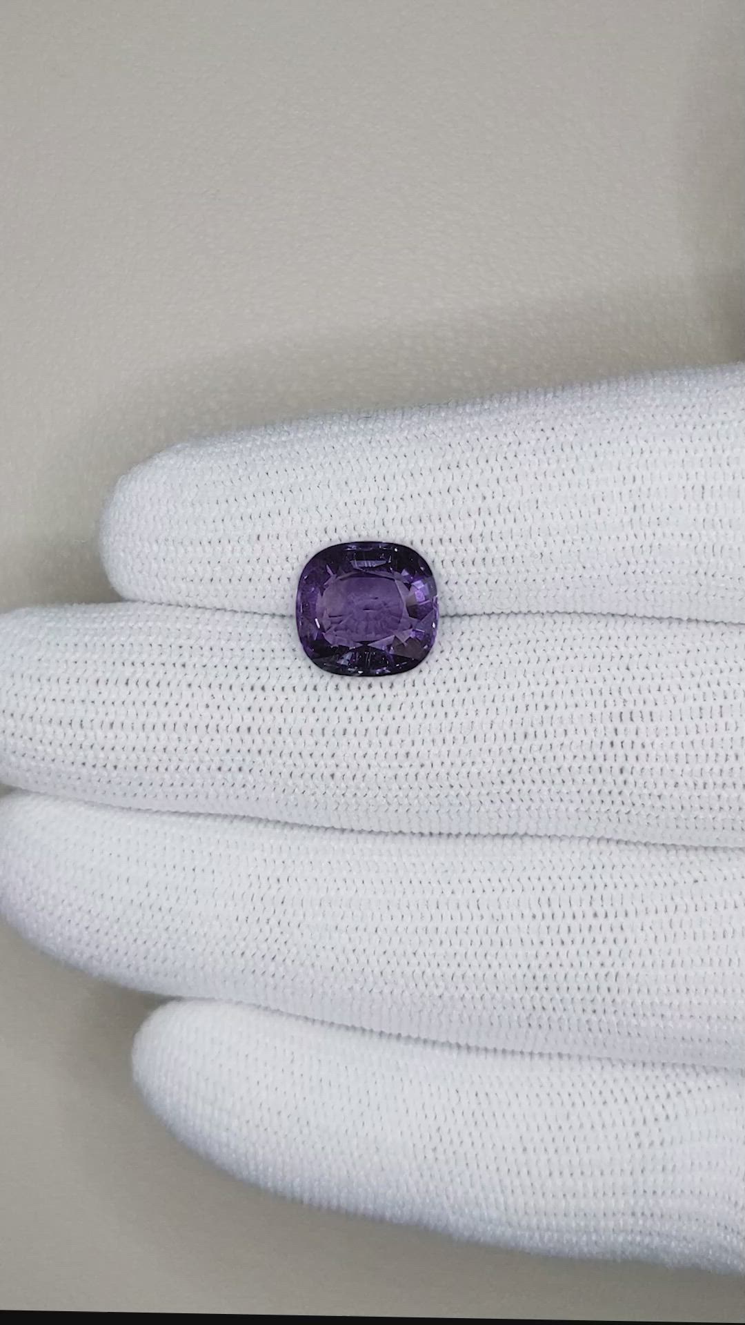 5.23 Ct. Purple Sapphire from Madagascar Size Video