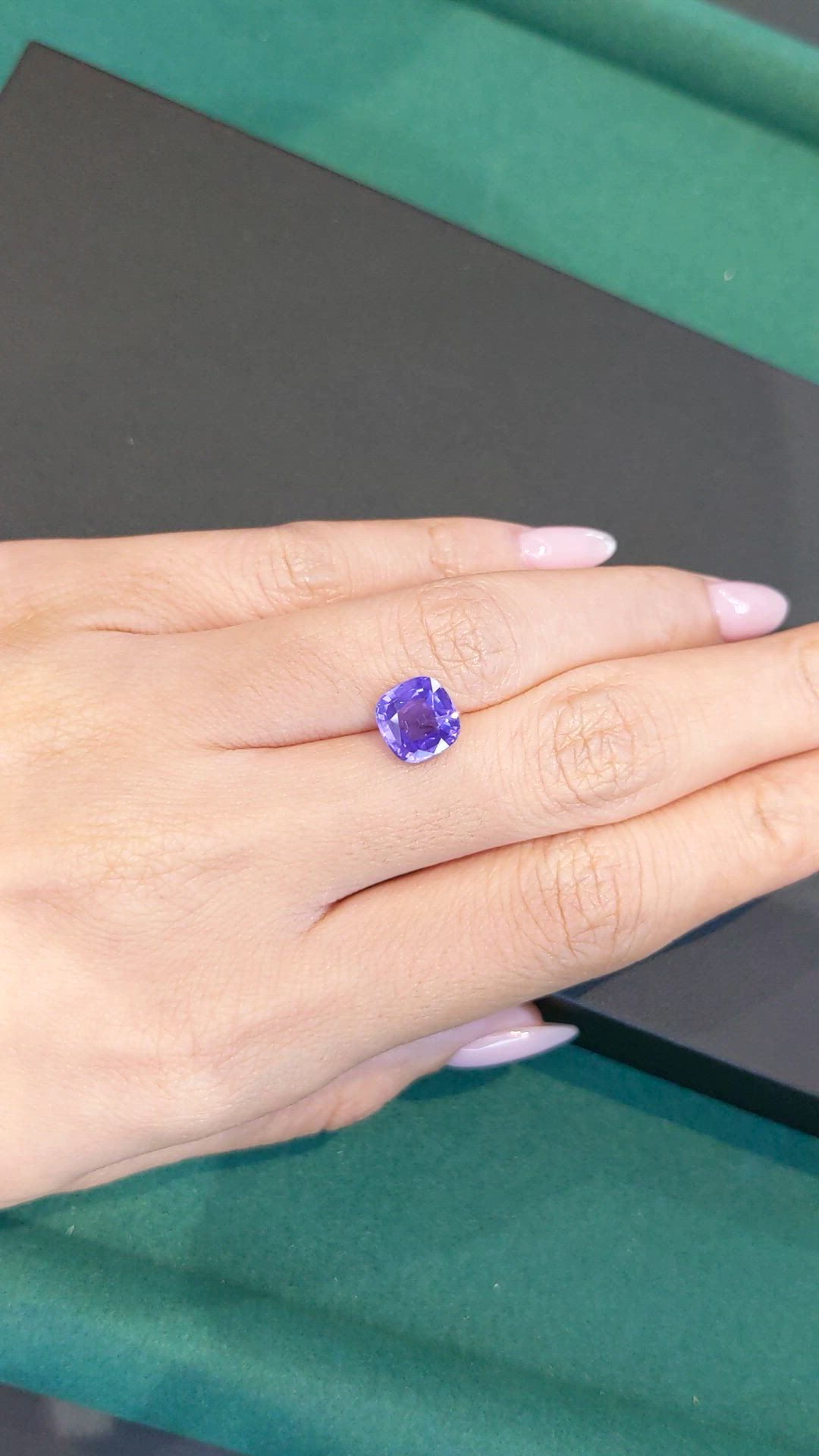 3.27 Ct. Purple Sapphire from Madagascar Size Video