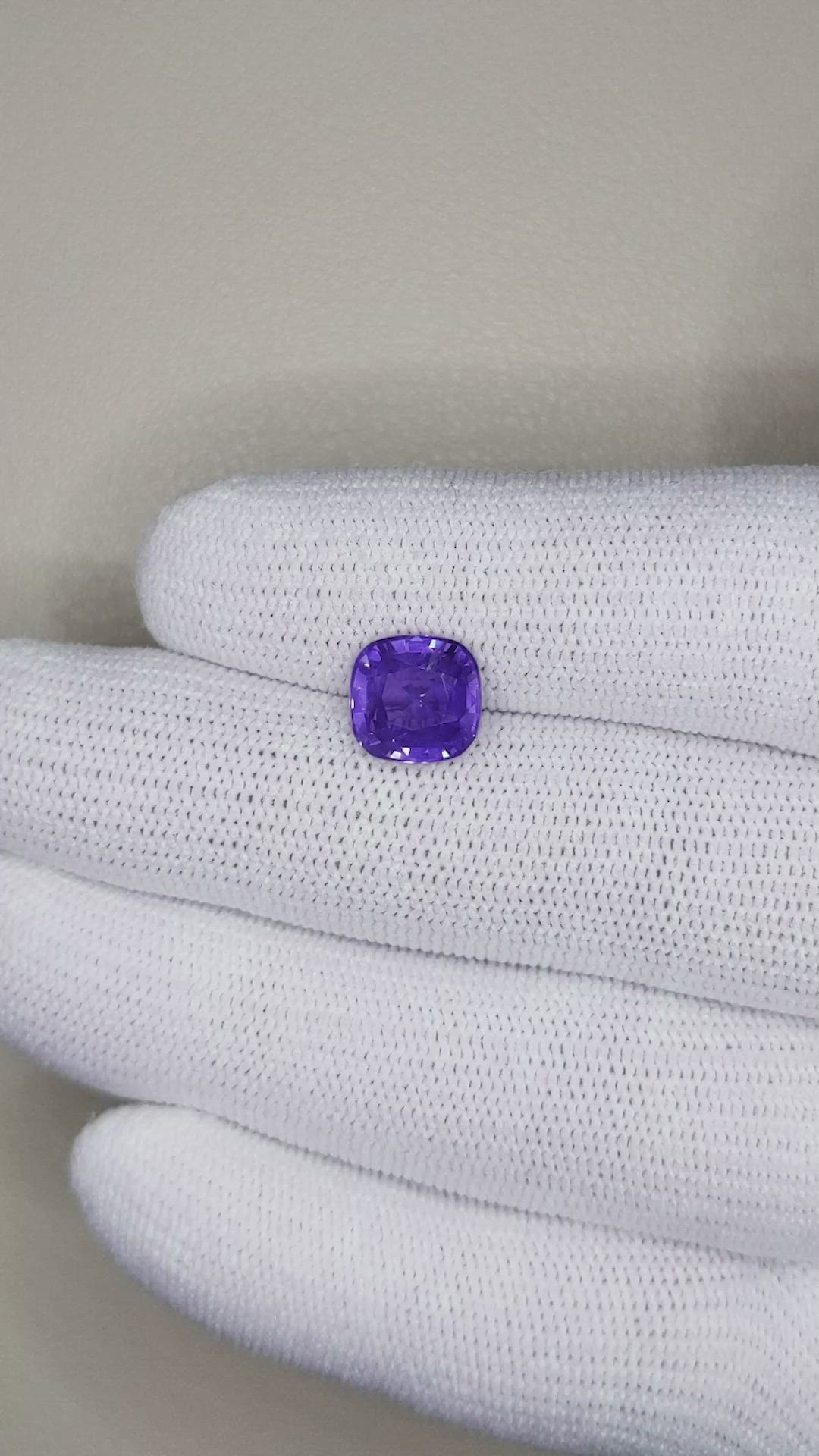 3.27 Ct. Purple Sapphire from Madagascar Size Video