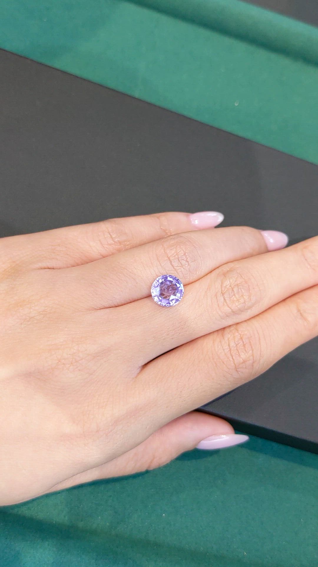 3.06 Ct. Purple Sapphire from Madagascar Size Video