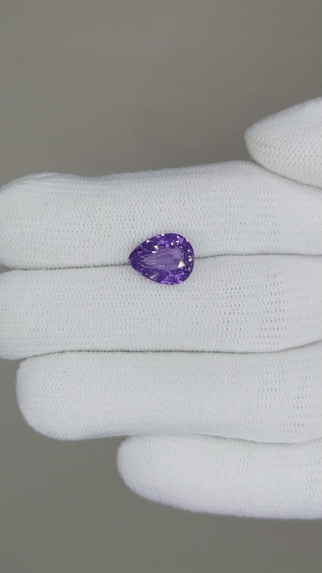 3.04 Ct. Purple Sapphire from Madagascar Size Video