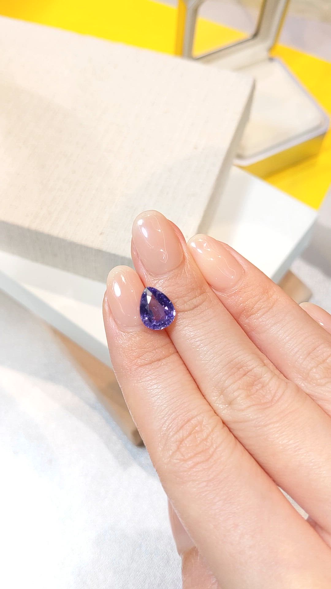3.04 Ct. Purple Sapphire from Madagascar Size Video