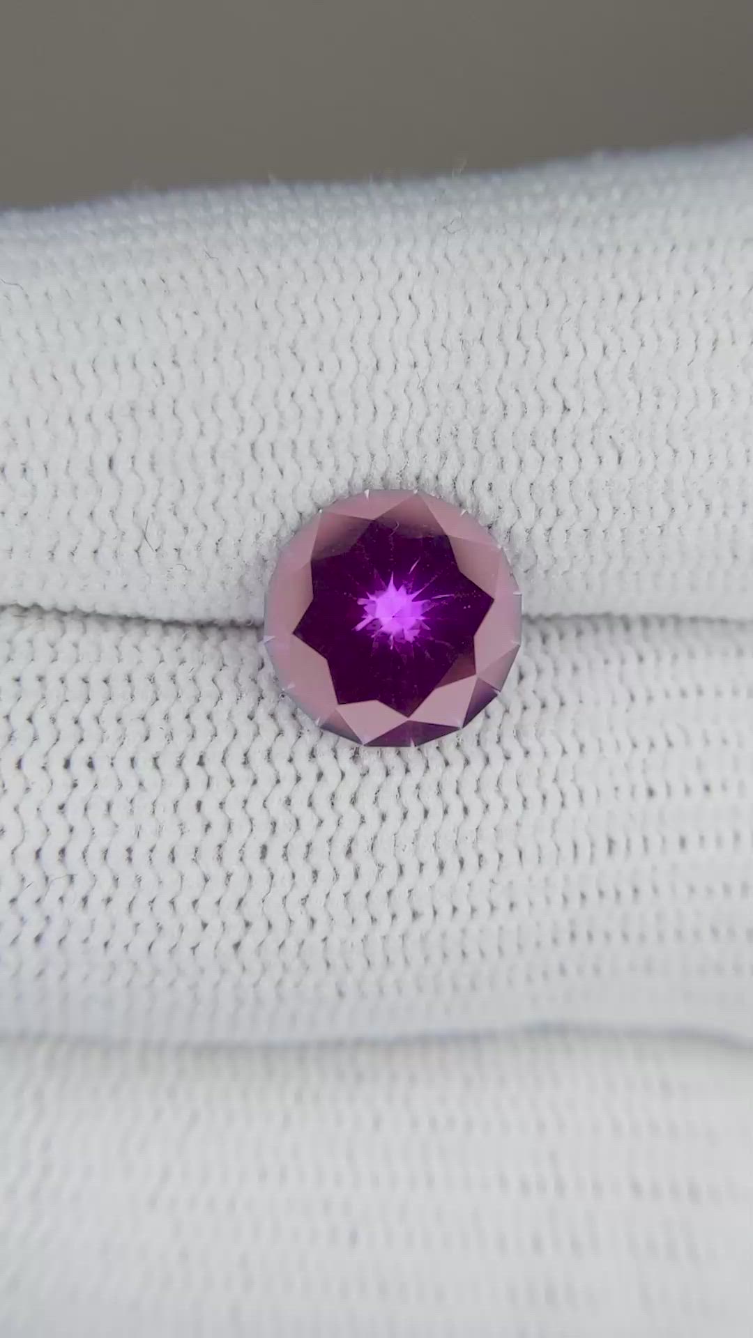 2.52 Ct. Pinkish Purple Sapphire from Madagascar Size Video