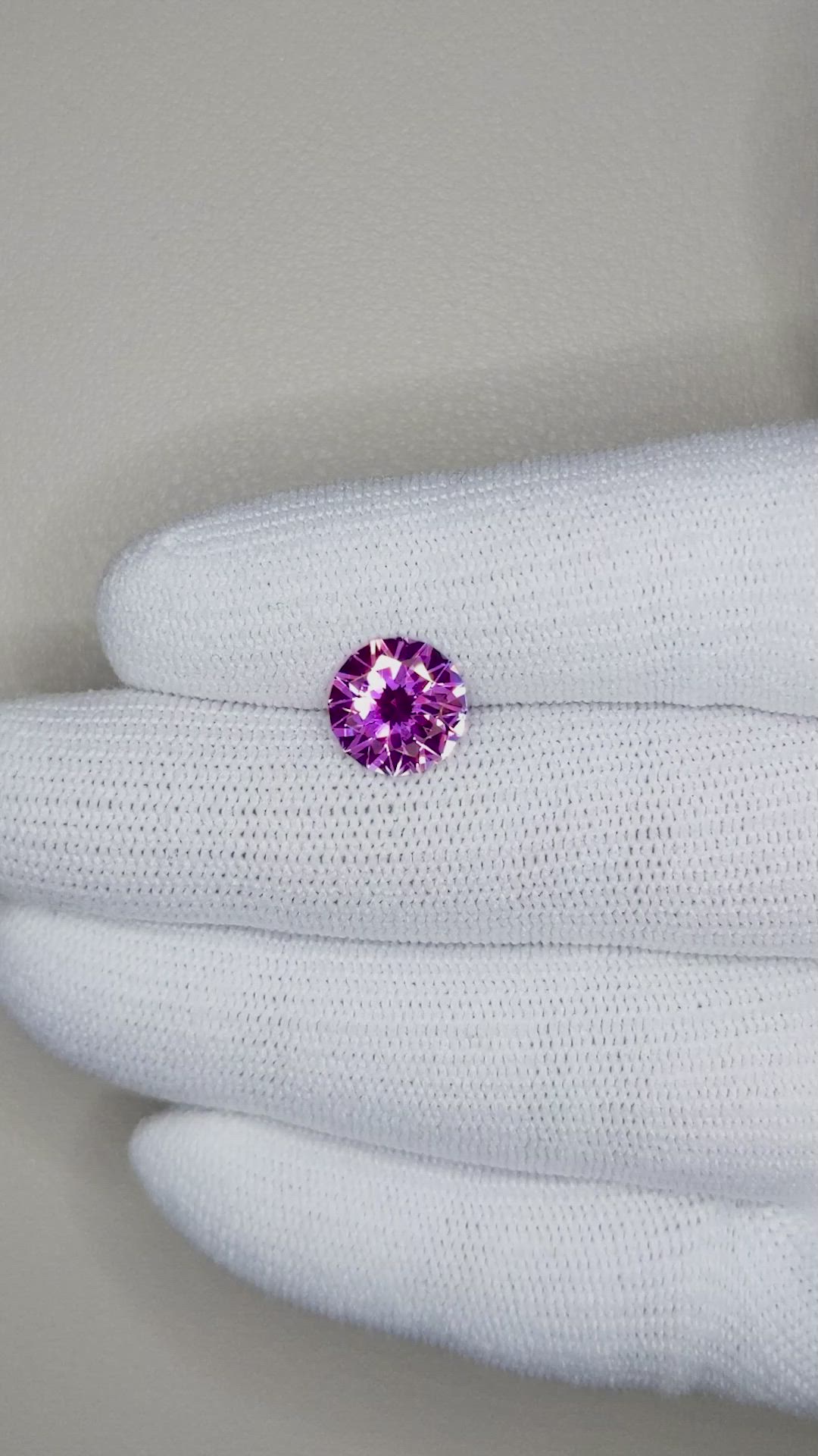 2.52 Ct. Pinkish Purple Sapphire from Madagascar Size Video