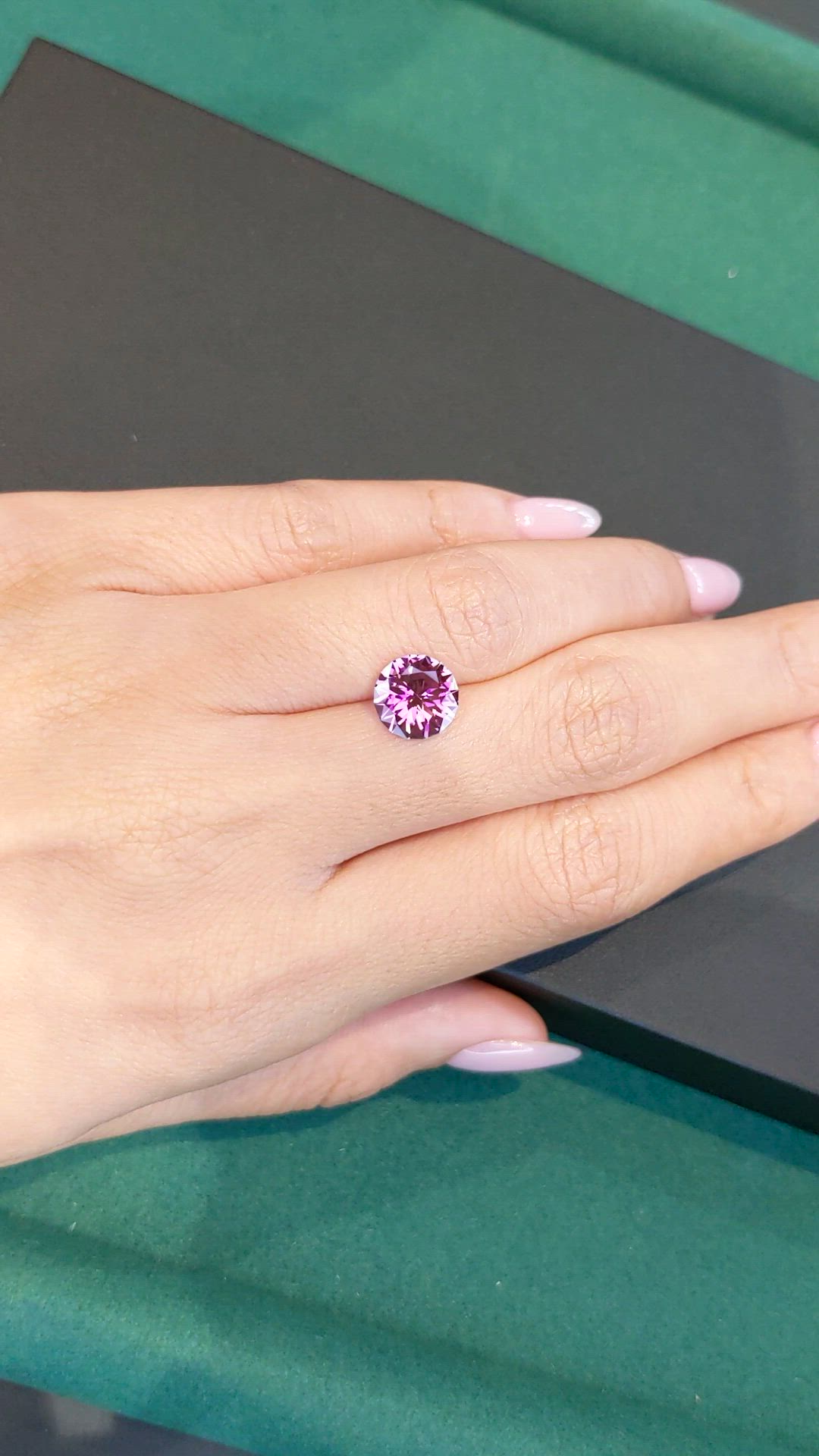2.52 Ct. Pinkish Purple Sapphire from Madagascar Size Video