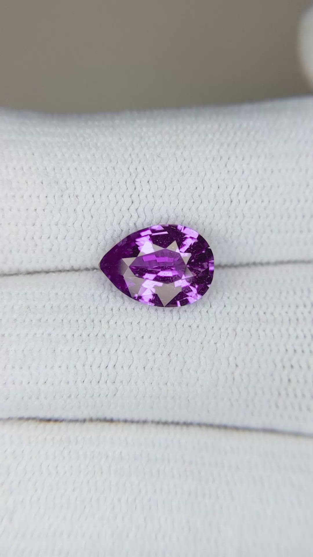 2.12 Ct. Purple Sapphire from Madagascar Size Video