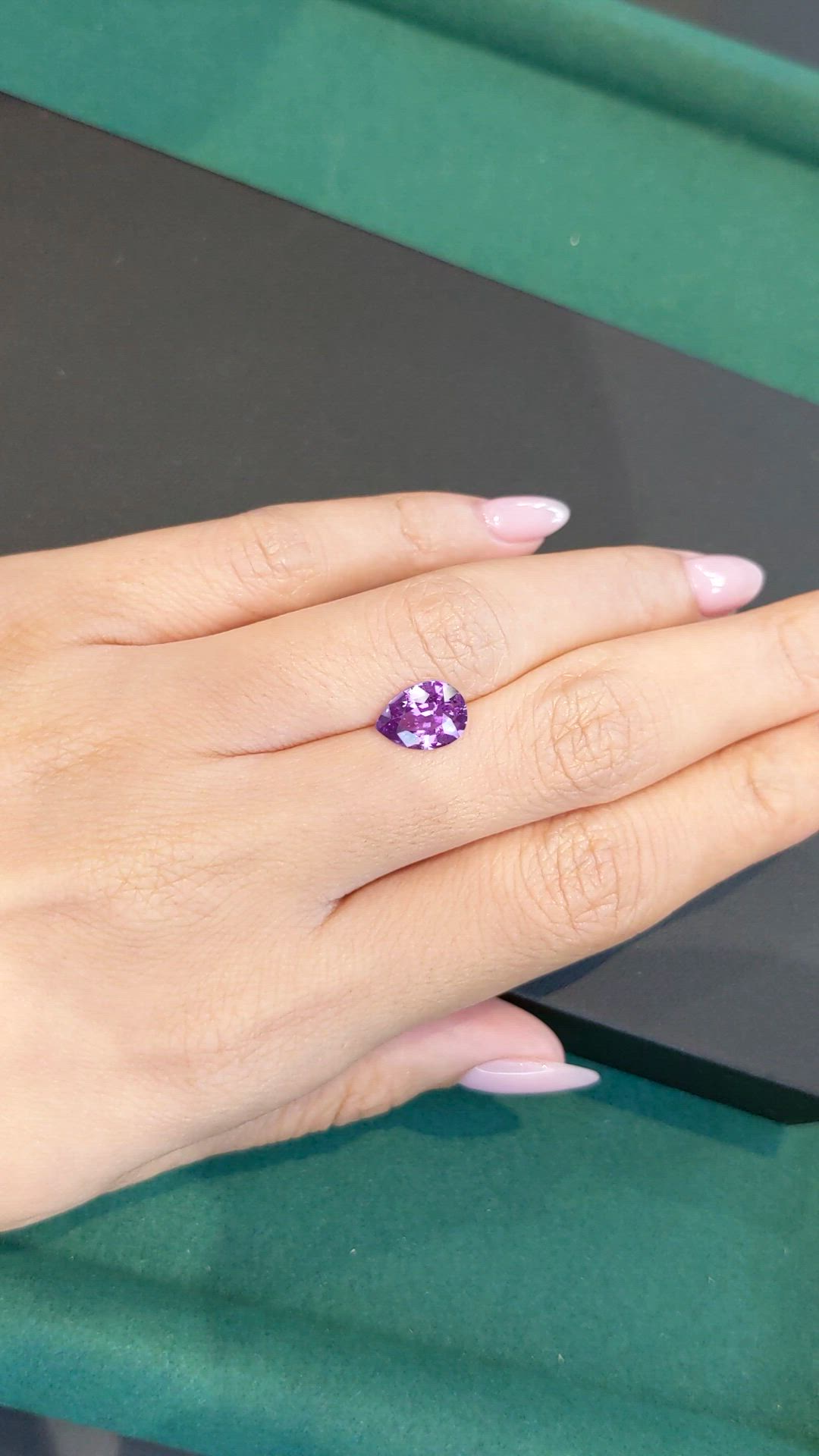 2.12 Ct. Purple Sapphire from Madagascar Size Video