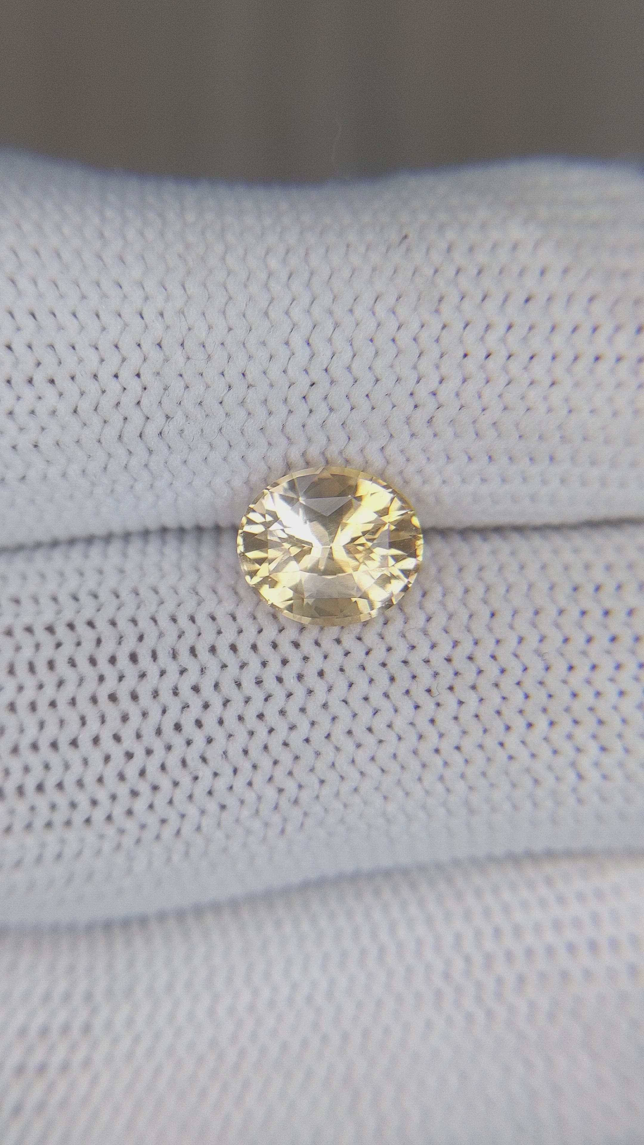 2.05 Ct. Peach Sapphire from Ceylon (Sri Lanka) Size Video
