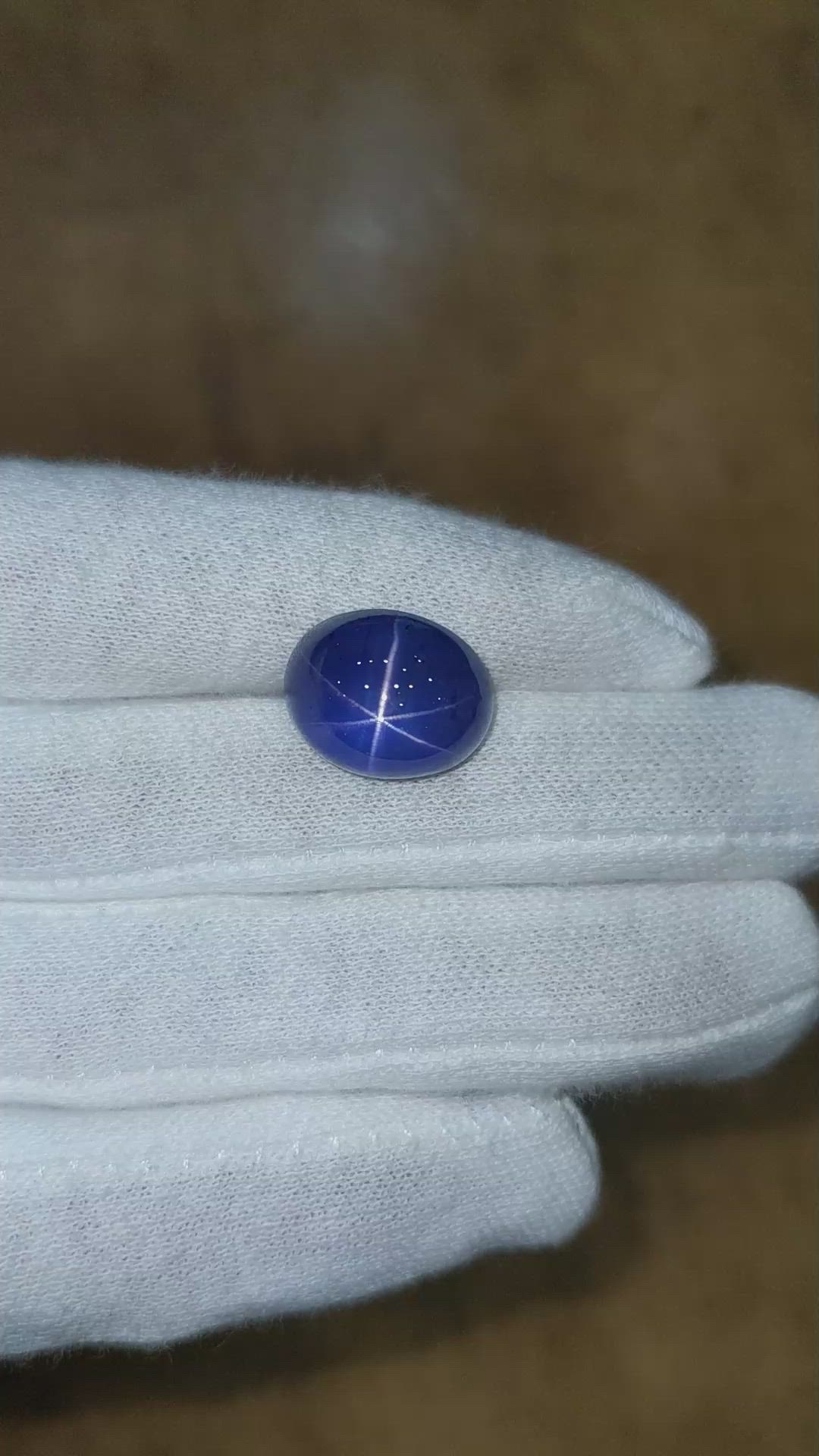 20.43 Ct. Blue Star Sapphire from Ceylon (Sri Lanka) Size Video