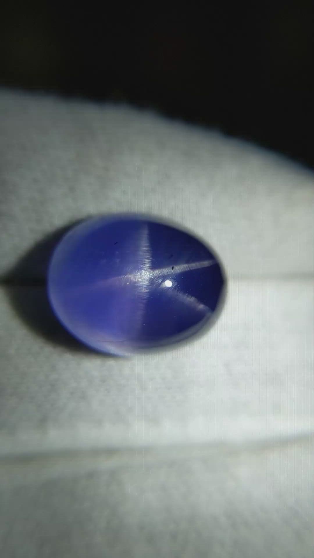 20.43 Ct. Blue Star Sapphire from Ceylon (Sri Lanka) Size Video