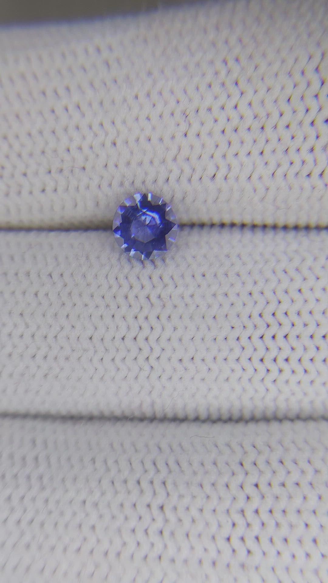 0.56 Ct. Blue Sapphire from Ceylon (Sri Lanka) Size Video