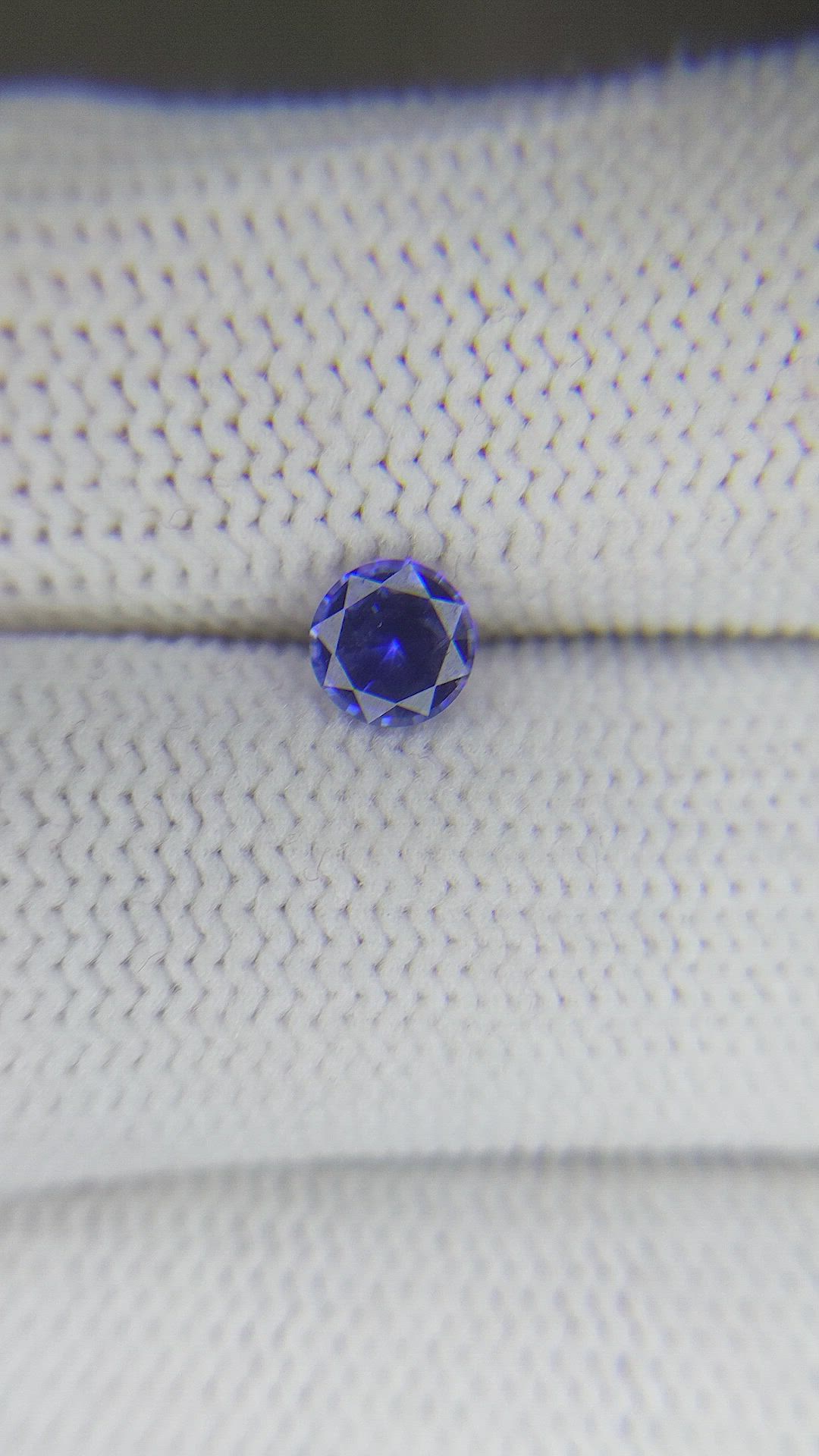 0.56 Ct. Blue Sapphire from Ceylon (Sri Lanka) Size Video