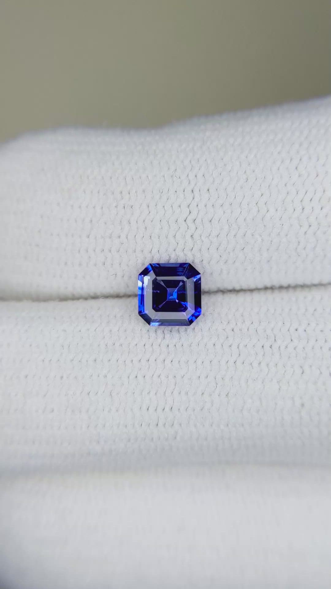 0.68 Ct. Blue Sapphire from Ceylon (Sri Lanka) Size Video