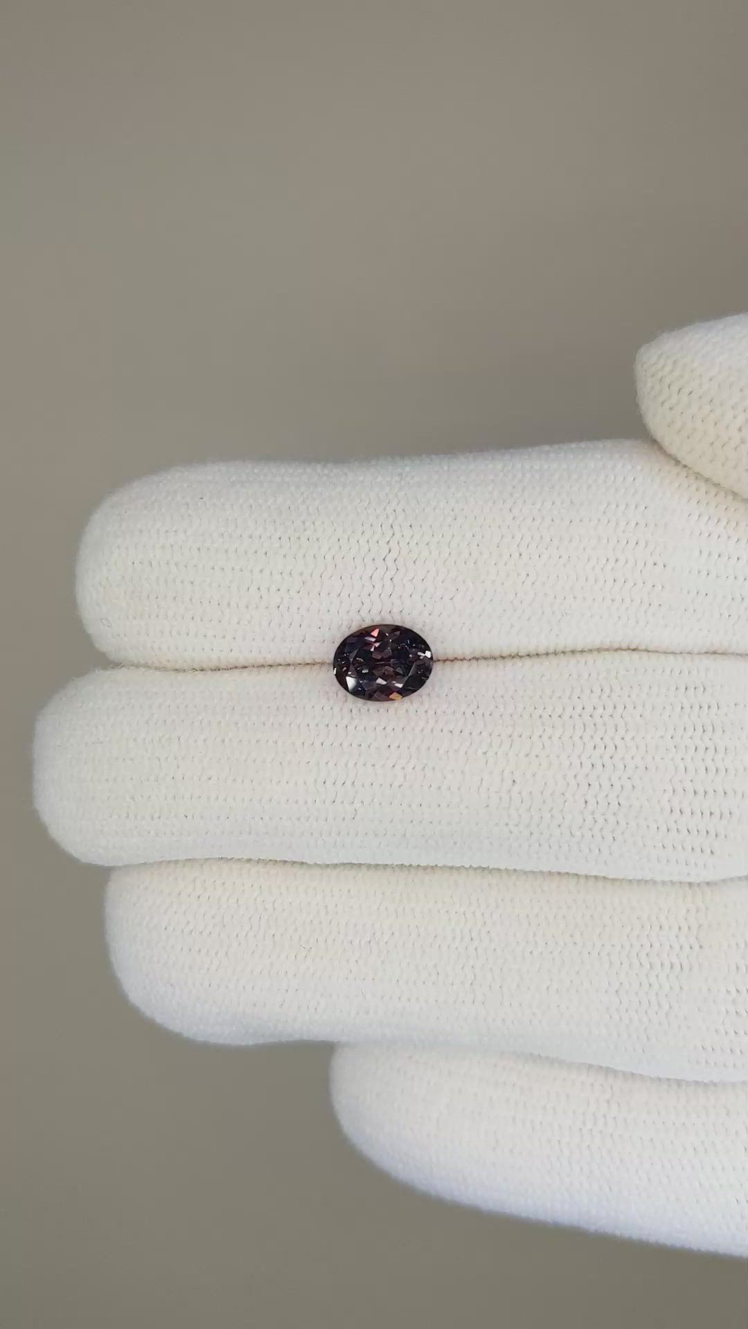 0.94 Ct. Color Change Sapphire from Madagascar Size Video