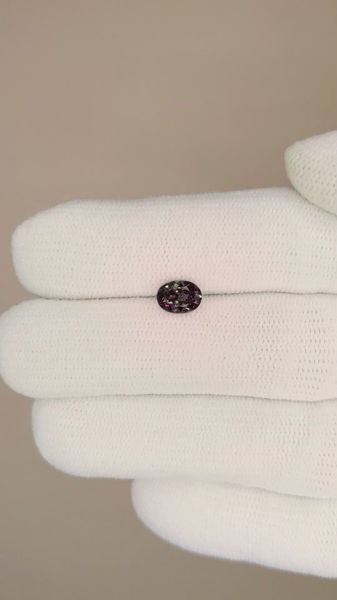0.75 Ct. Color Change Sapphire from Madagascar Size Video