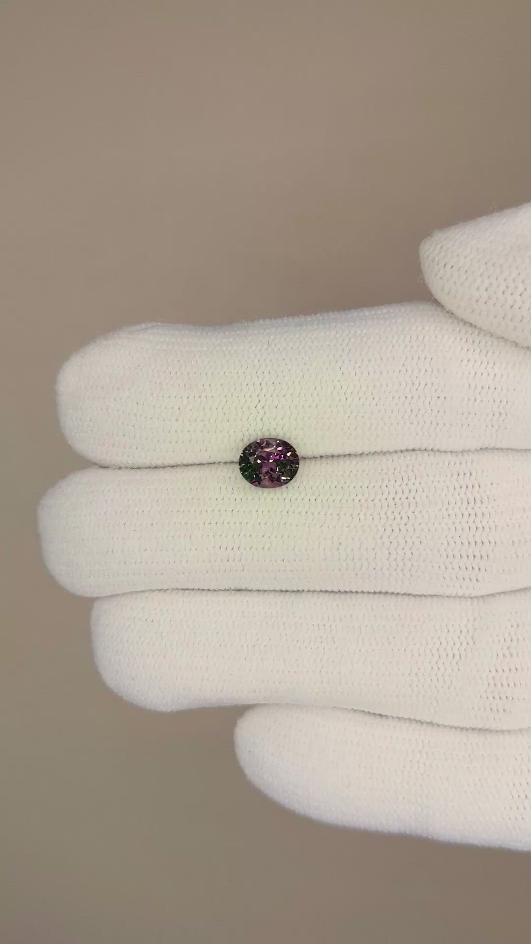 0.95 Ct. Color Change Sapphire from Madagascar Size Video