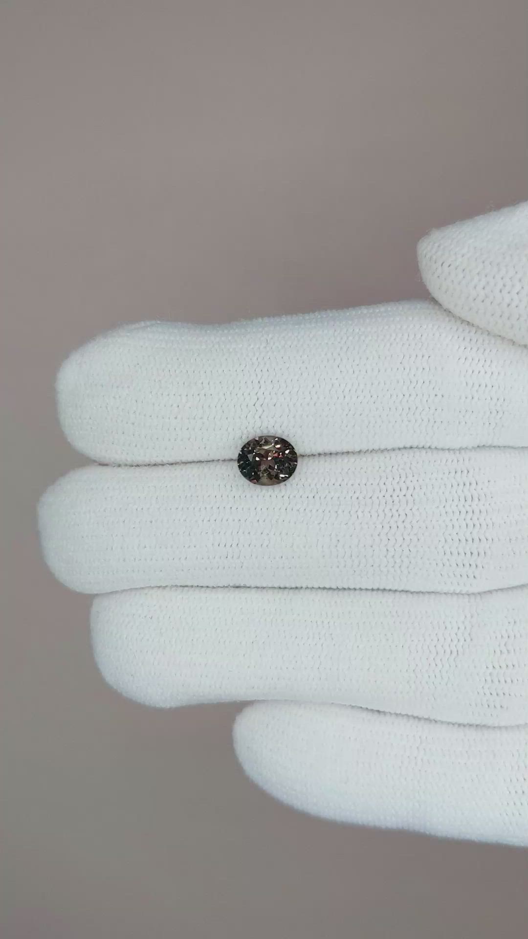 0.95 Ct. Color Change Sapphire from Madagascar Size Video