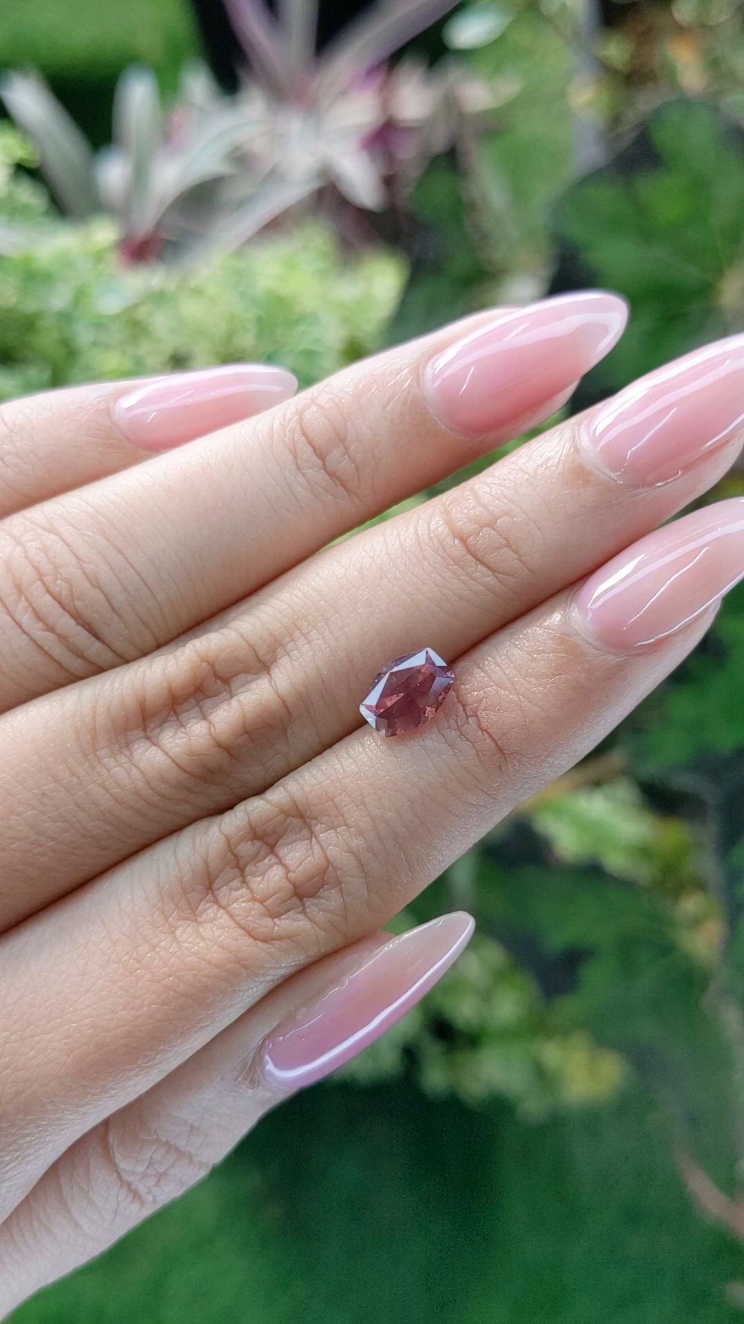 1.71 Ct. Reddish Pink Sapphire from Ceylon (Sri Lanka) Size Video