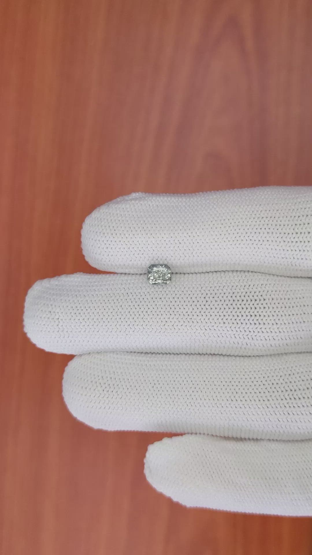 0.52 Ct. Bluish Grey Sapphire from Ceylon (Sri Lanka) Size Video